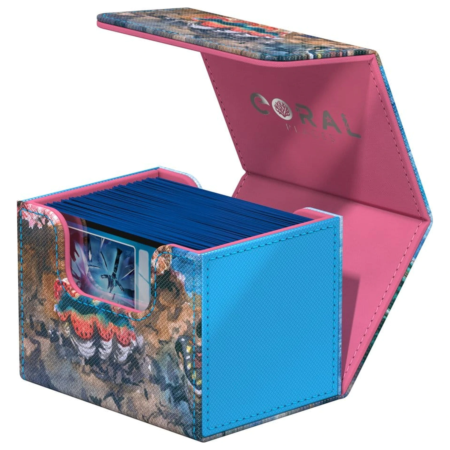 Ultimate Guard Sidewinder 100+ Xenoskin "Coral Places" - Seablue Hush poza produsului