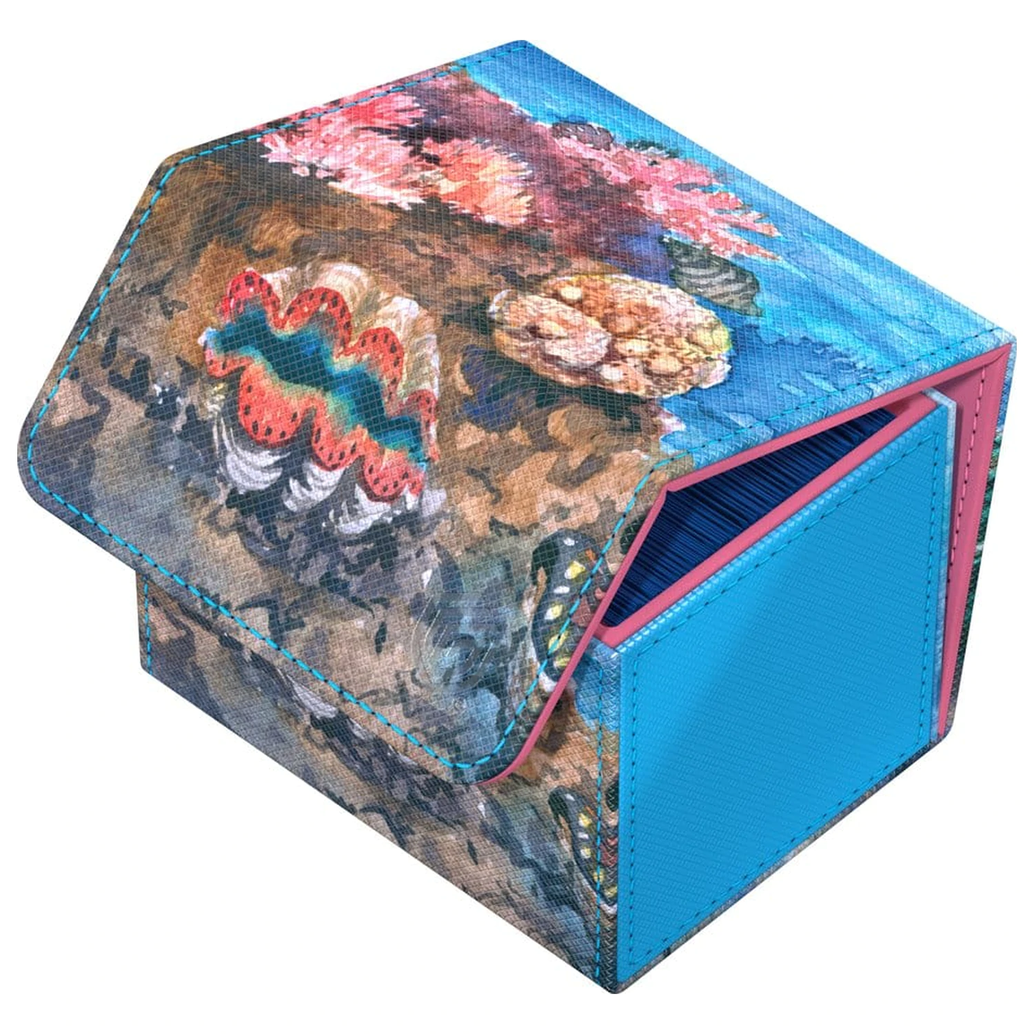 Ultimate Guard Sidewinder 100+ Xenoskin "Coral Places" - Seablue Hush poza produsului
