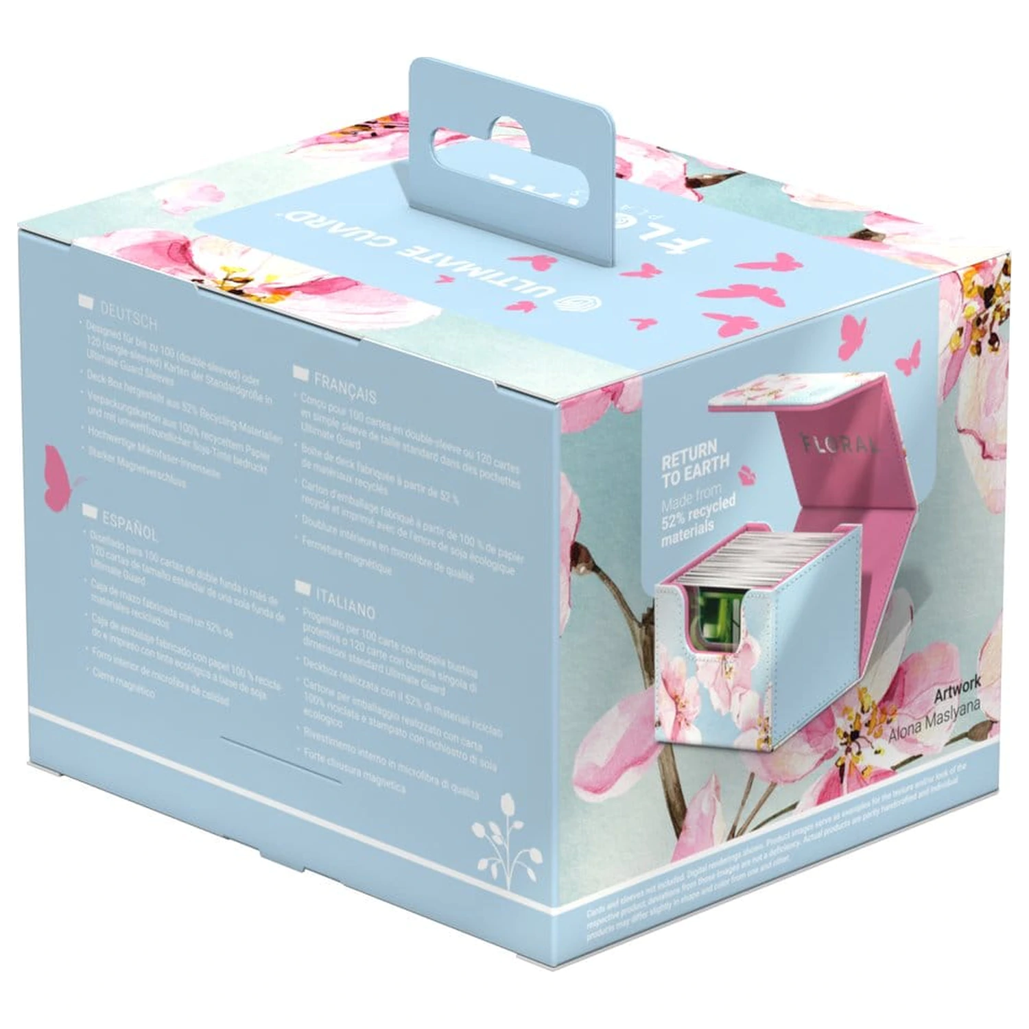 Ultimate Guard Sidewinder 100+ Xenoskin "Floral Places" - Cherry Blossom poza produsului
