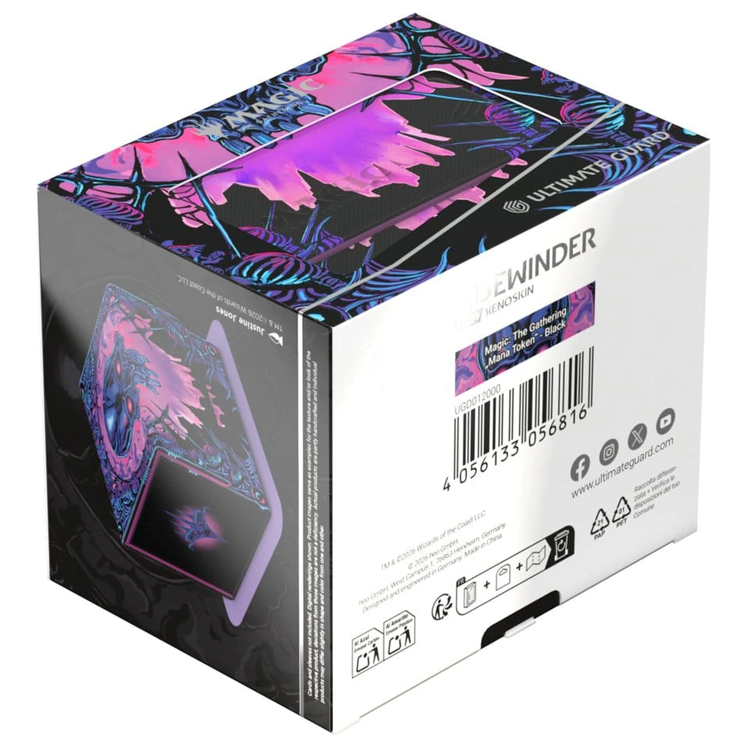 Ultimate Guard Sidewinder 100+ Xenoskin Magic: The Gathering "Jeton Mana" - Swamp poza produsului