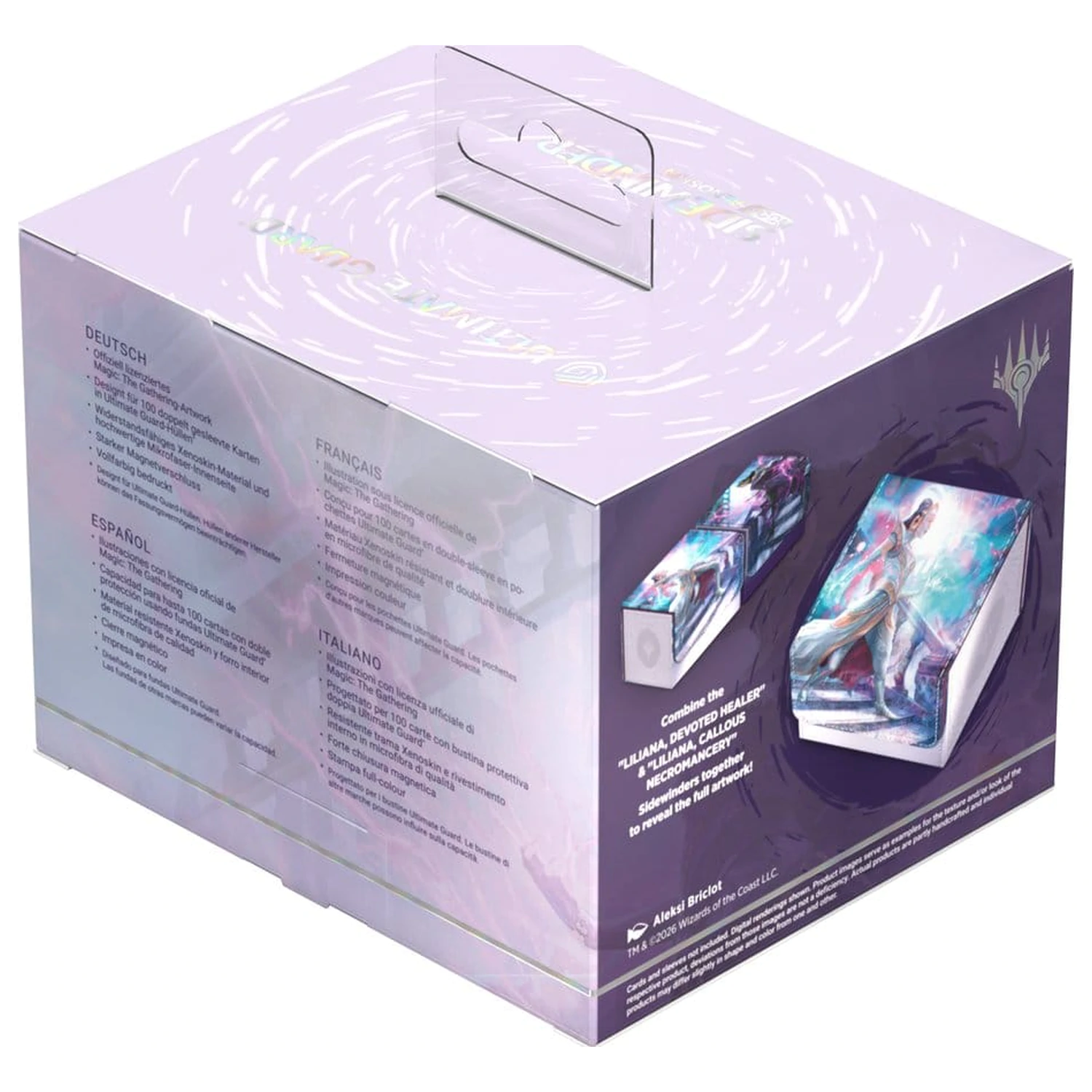 Ultimate Guard Sidewinder 100+ Xenoskin Magic: The Gathering "Reality Fracture" - Liliana, Devoted Healer poza produsului