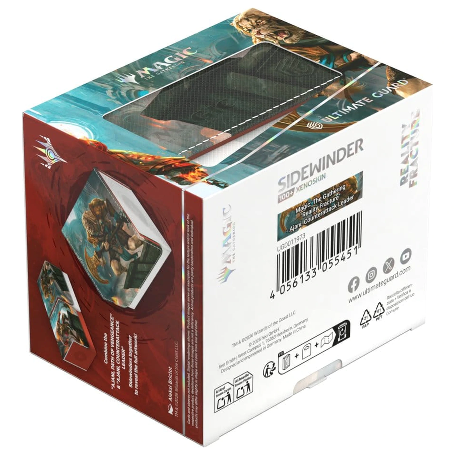 Ultimate Guard Sidewinder 100+ Xenoskin Magic: The Gathering "Reality Fracture" - Ajani, Counterattack Leader poza produsului