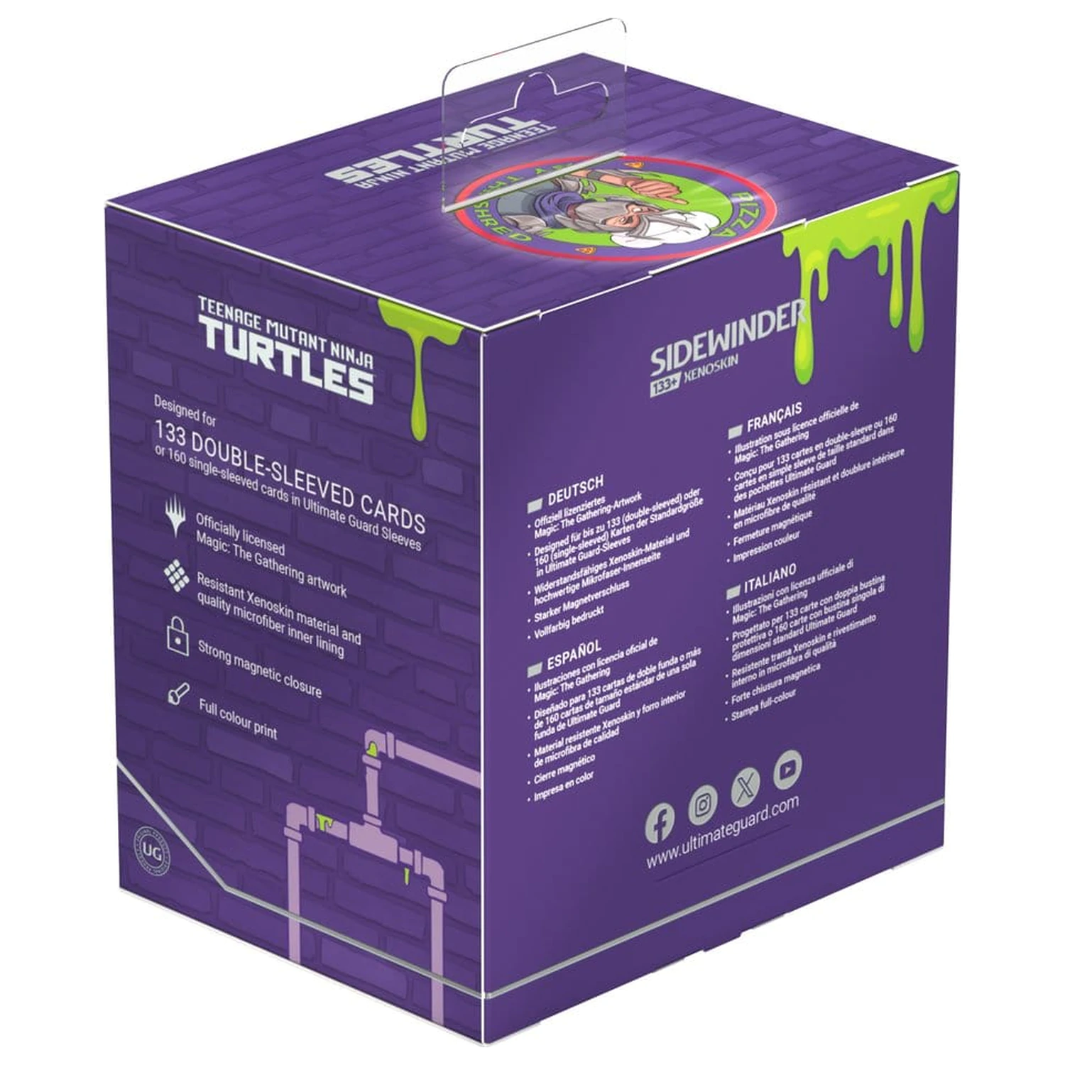 Ultimate Guard Sidewinder 133+ Xenoskin Magic: The Gathering | Teenage Mutant Ninja Turtles - Pizza box poza produsului