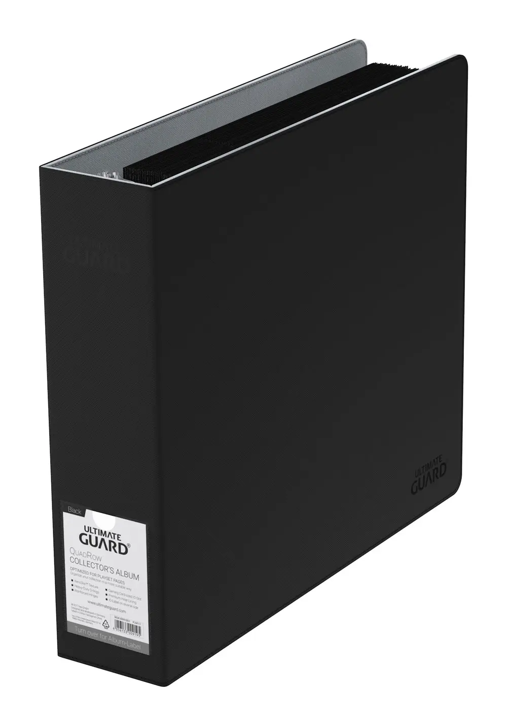 Album de colecție Ultimate Guard Supreme QuadRow cu 3 inele XenoSkin Negru poza produsului