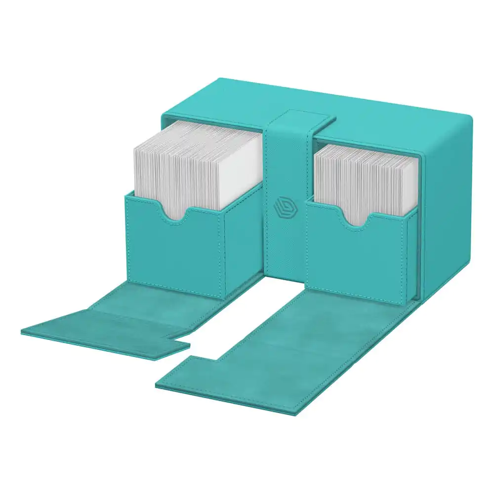 Ultimate Guard Twin Flip'n'Tray 200+ Xenoskin "Summer Edition 2025" - Lagoon poza produsului