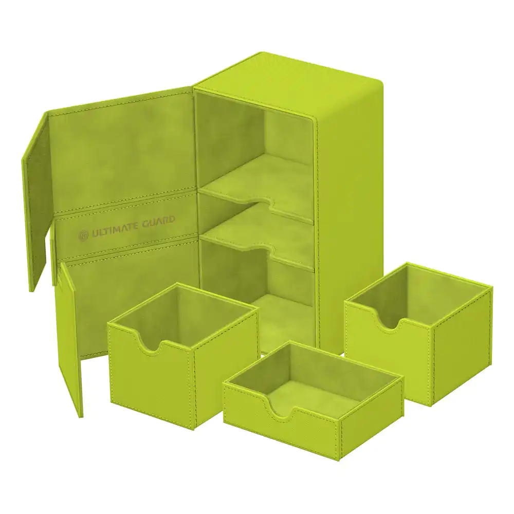 Ultimate Guard Twin Flip'n'Tray 200+ Xenoskin si "Summer Edition 2025" - Lime poza produsului