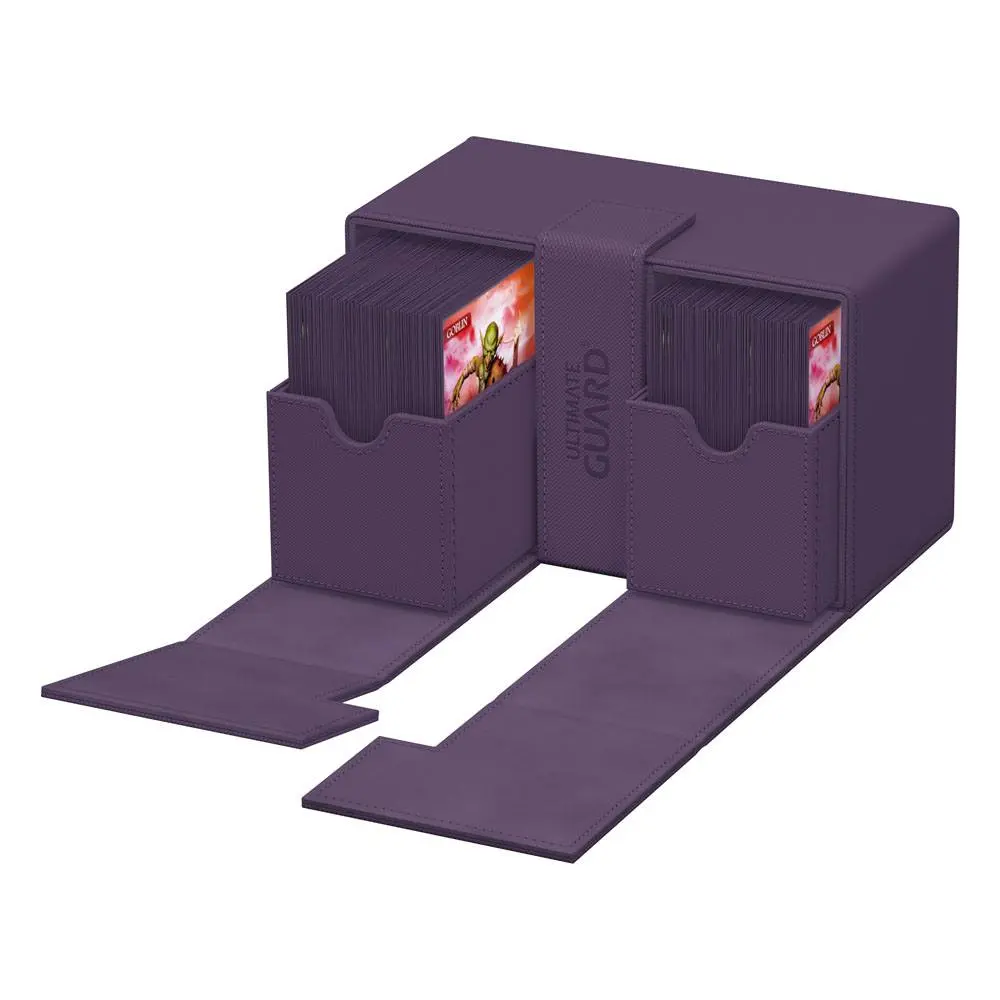 Ultimate Guard Twin Flip`n`Tray 160+ XenoSkin Monocolor Violet poza produsului