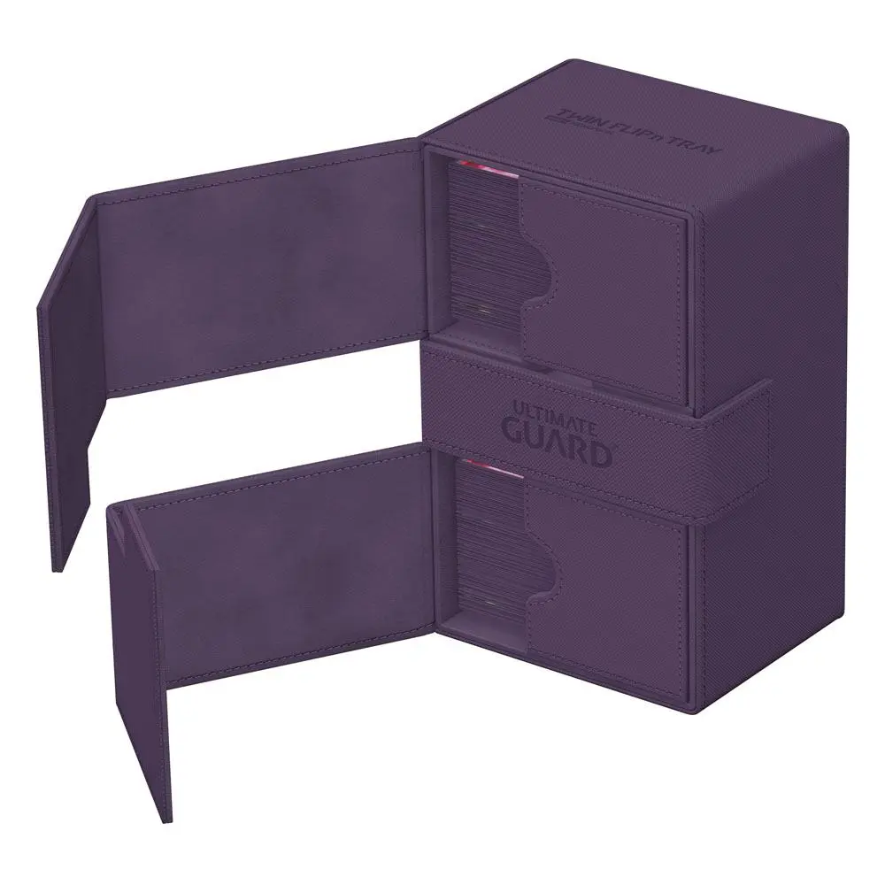 Ultimate Guard Twin Flip`n`Tray 160+ XenoSkin Monocolor Violet poza produsului