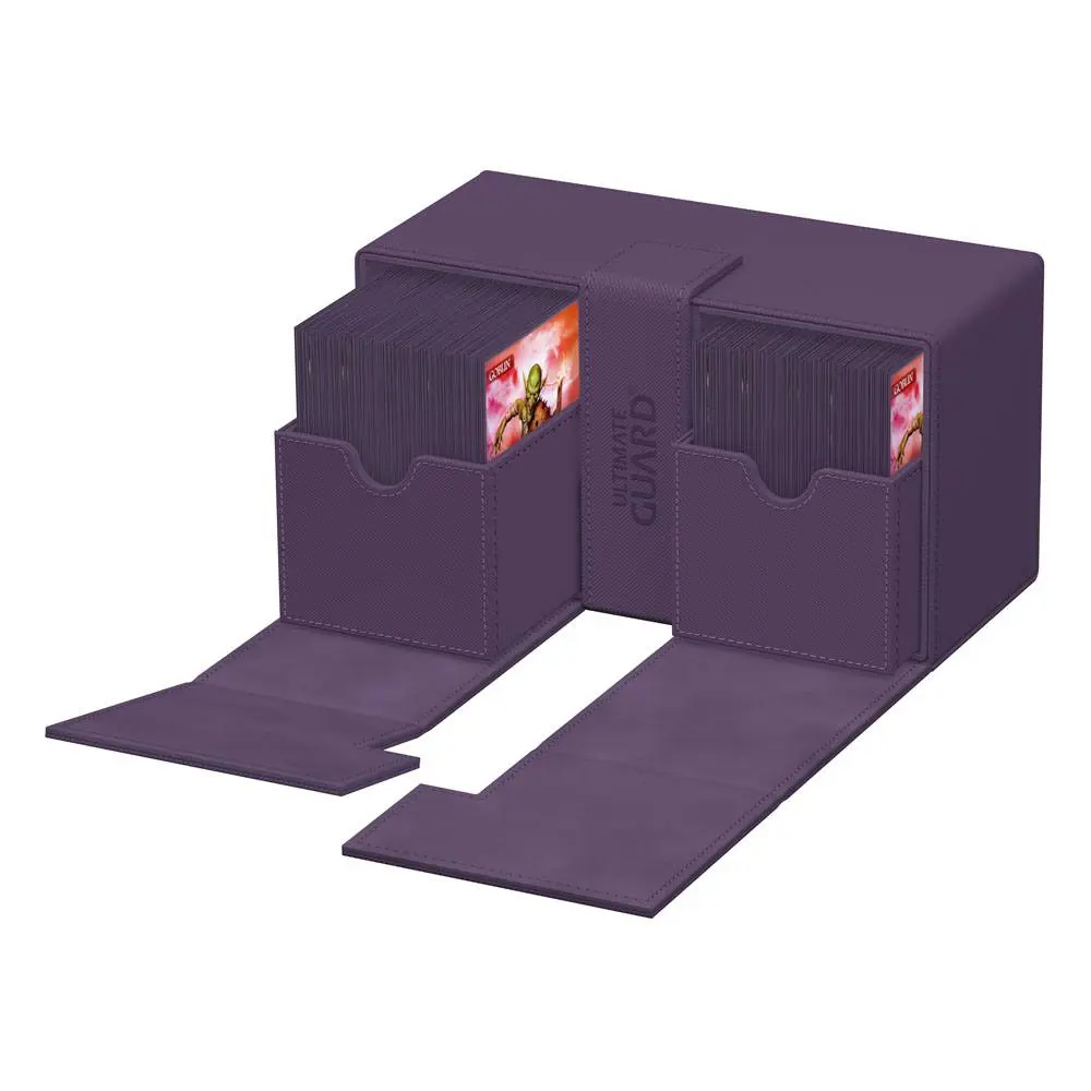 Ultimate Guard Twin Flip`n`Tray 200+ XenoSkin Monocolor Violet poza produsului