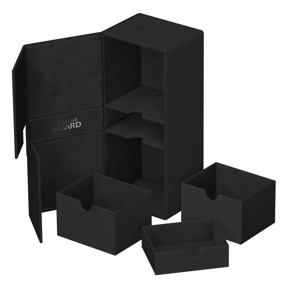 Ultimate Guard Twin Flip`n`Tray 266+ Xenoskin Negru poza produsului