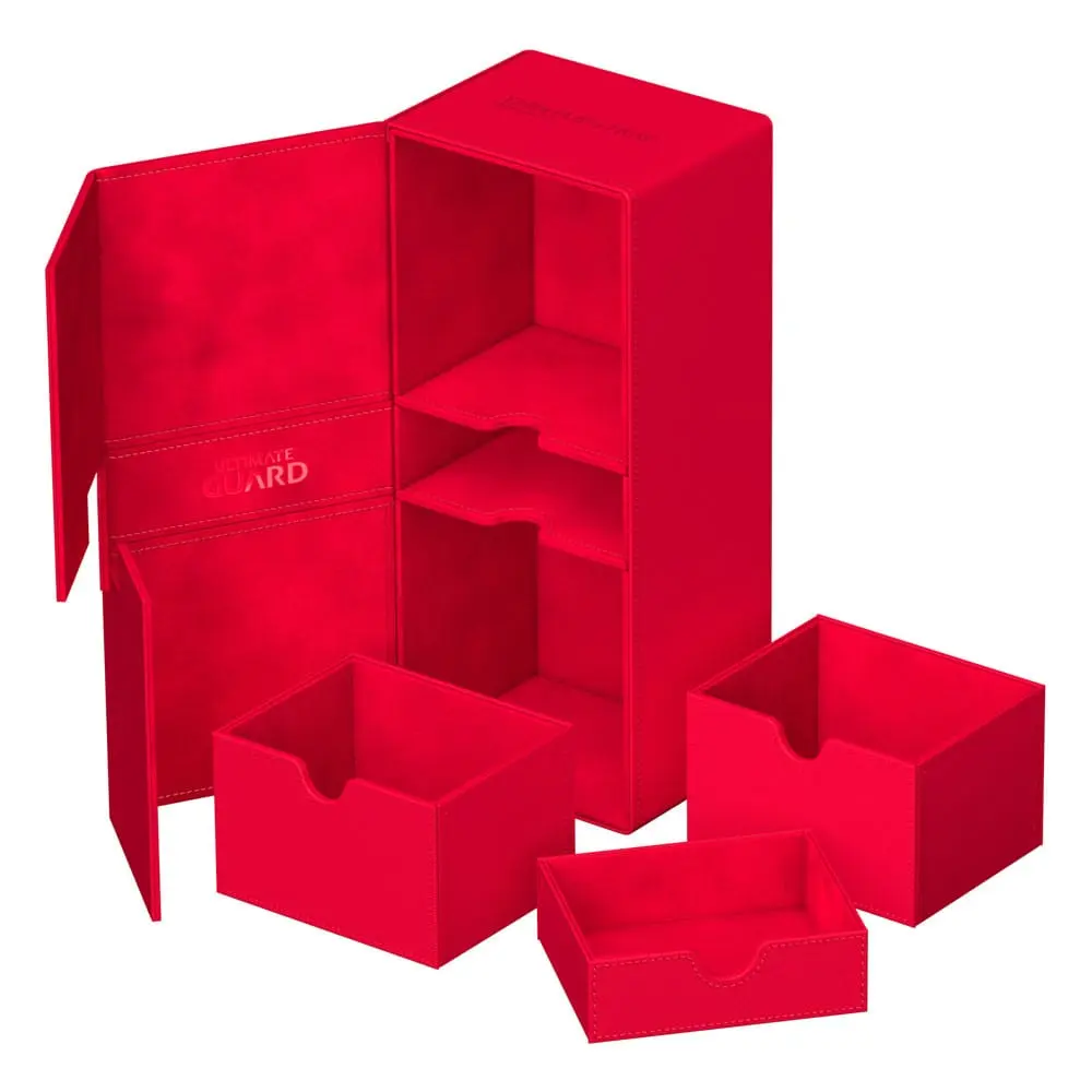 Ultimate Guard Twin Flip`n`Tray 266+ Xenoskin Roșu poza produsului