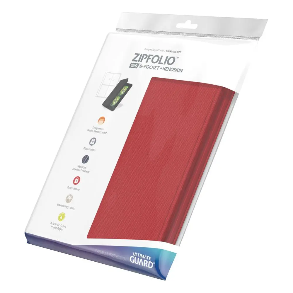 Ultimate Guard Zipfolio 160 - 8-buzunar XenoSkin Roșu poza produsului