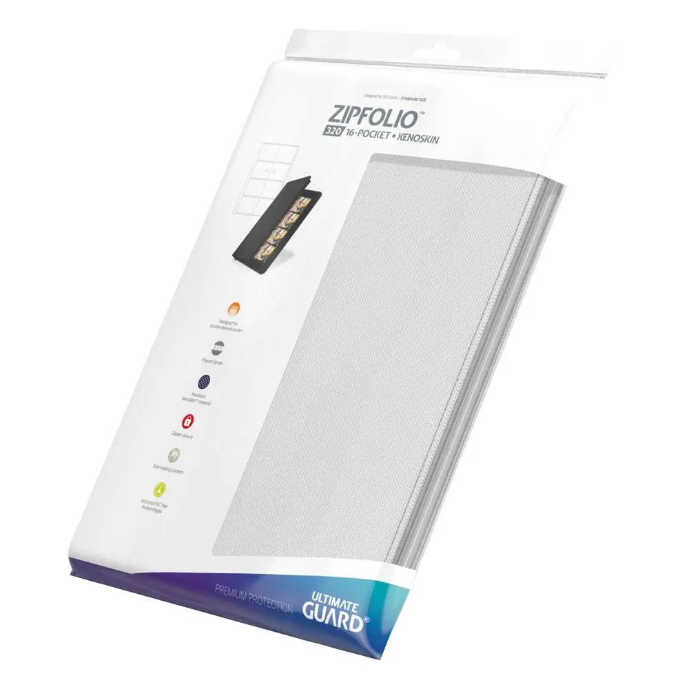 Ultimate Guard Zipfolio 320 - 16-buzunar XenoSkin Alb poza produsului