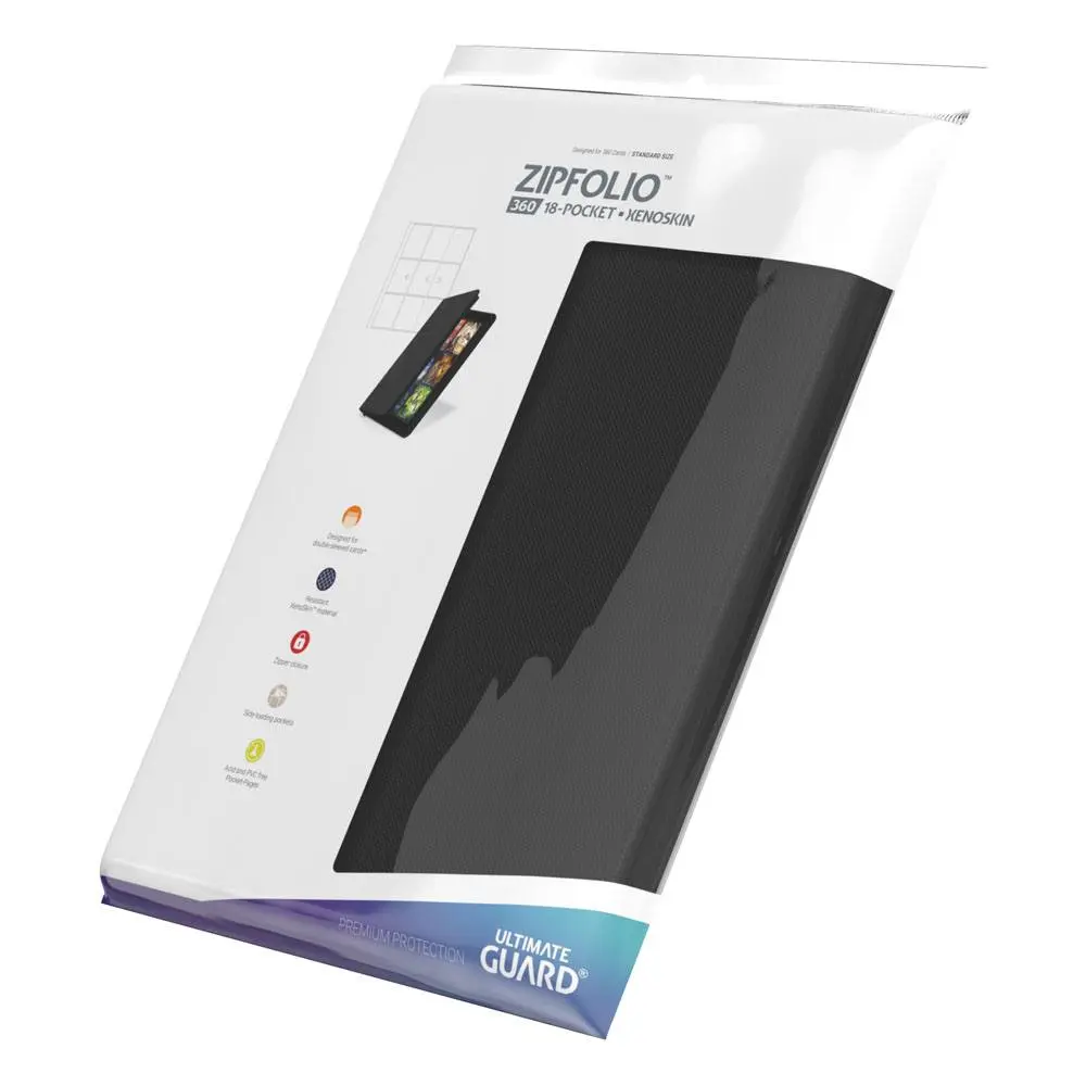 Ultimate Guard Zipfolio 360 - 18-Compartimente XenoSkin Negru poza produsului