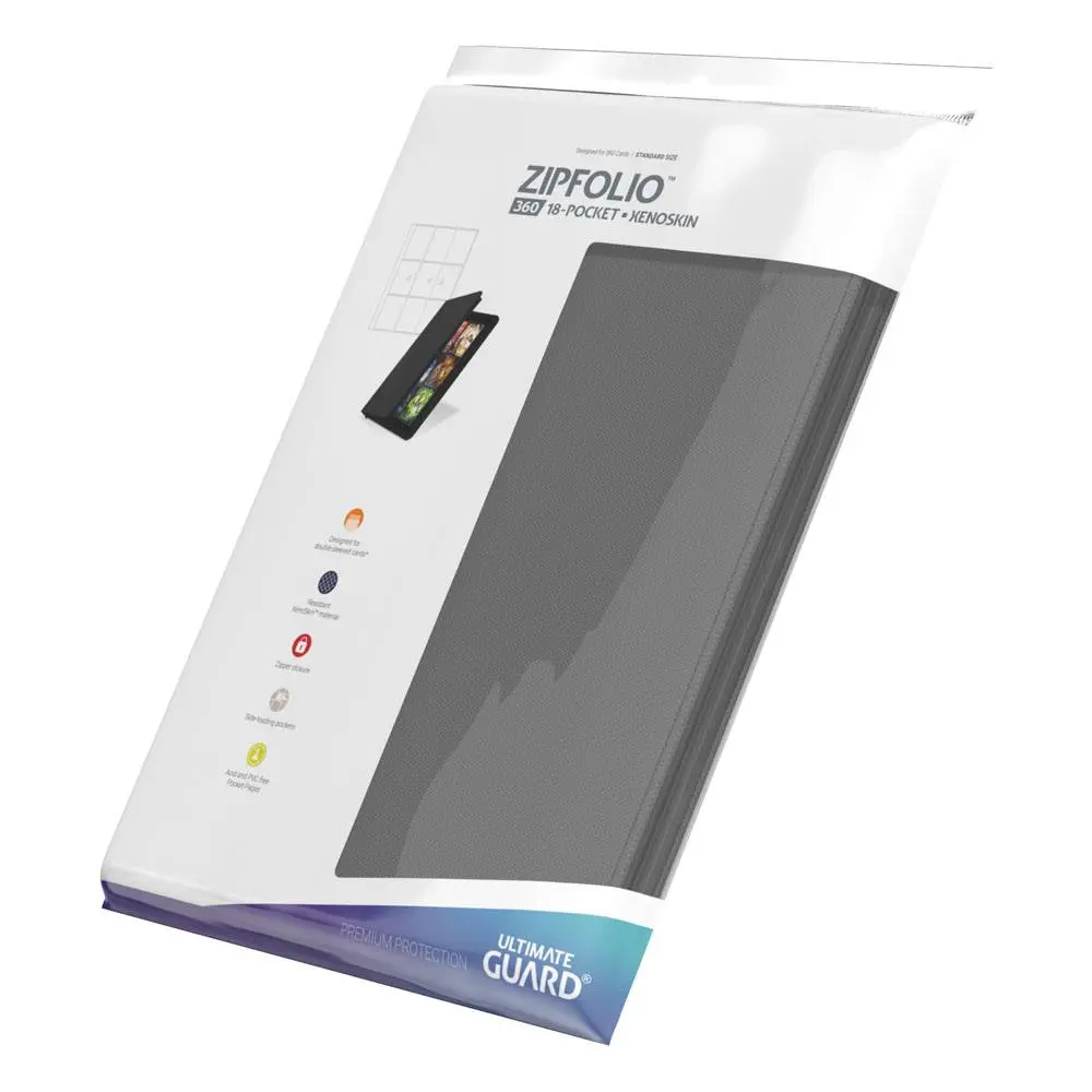 Ultimate Guard Zipfolio 360 - 18-Buzunar XenoSkin Gri poza produsului