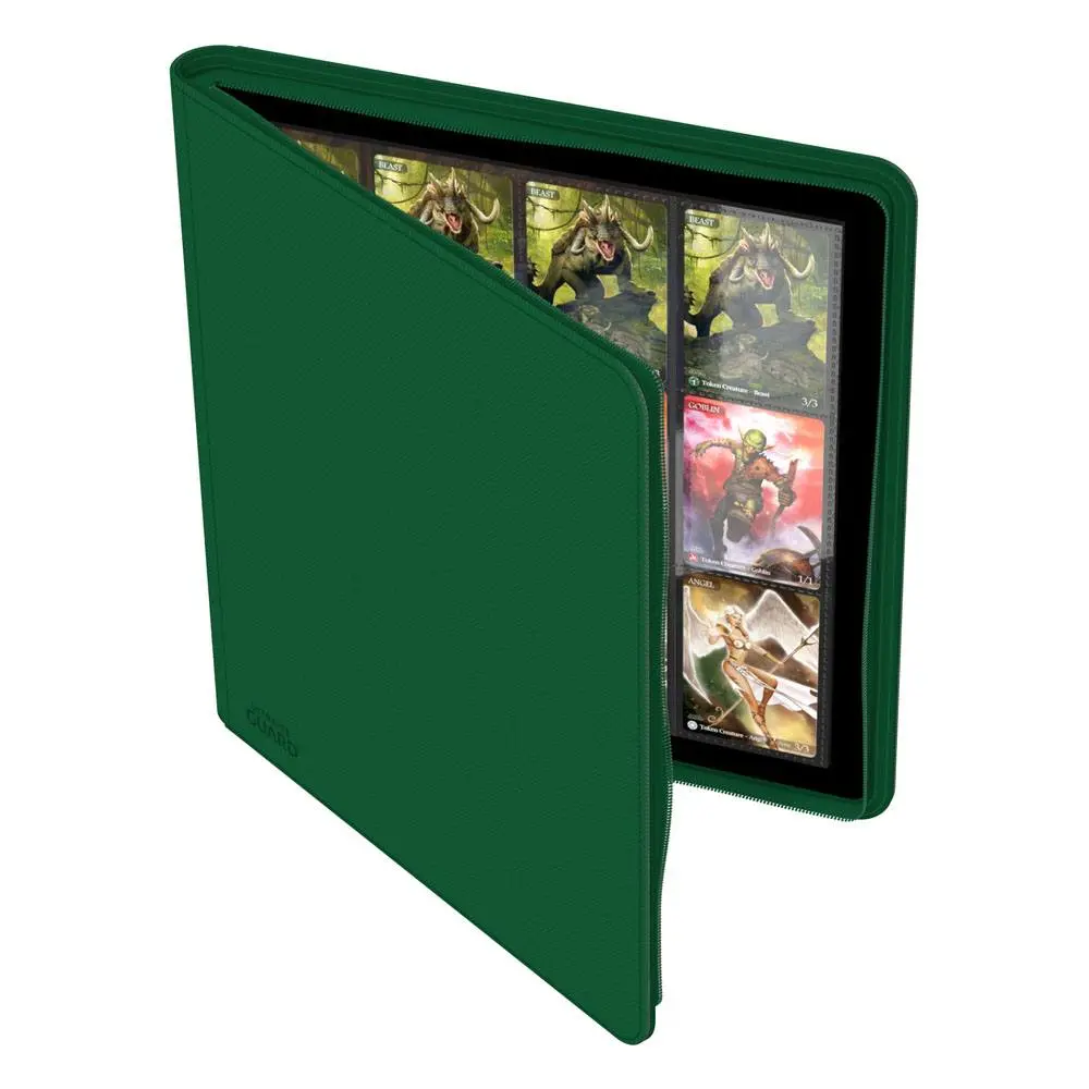 Ultimate Guard Zipfolio 480 - 24-buzunar XenoSkin (Quadrow) - Verde poza produsului