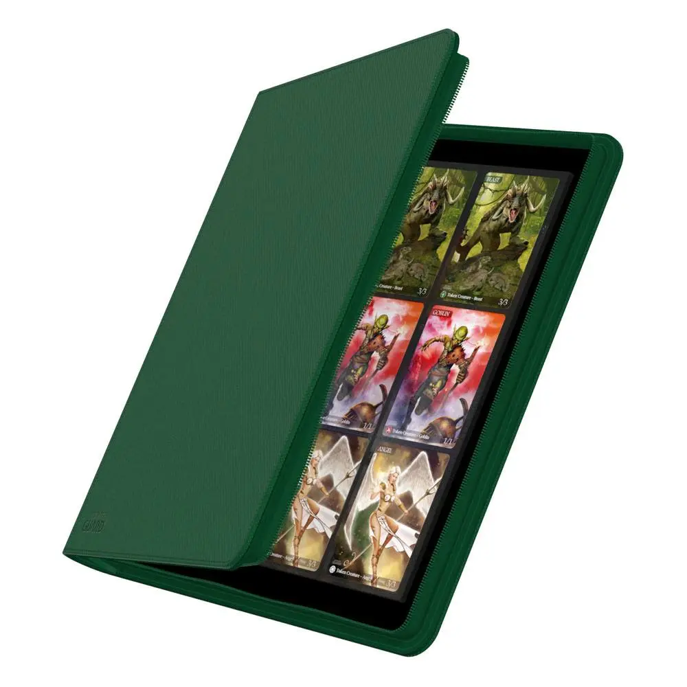 Ultimate Guard Zipfolio 480 - 24-buzunar XenoSkin (Quadrow) - Verde poza produsului