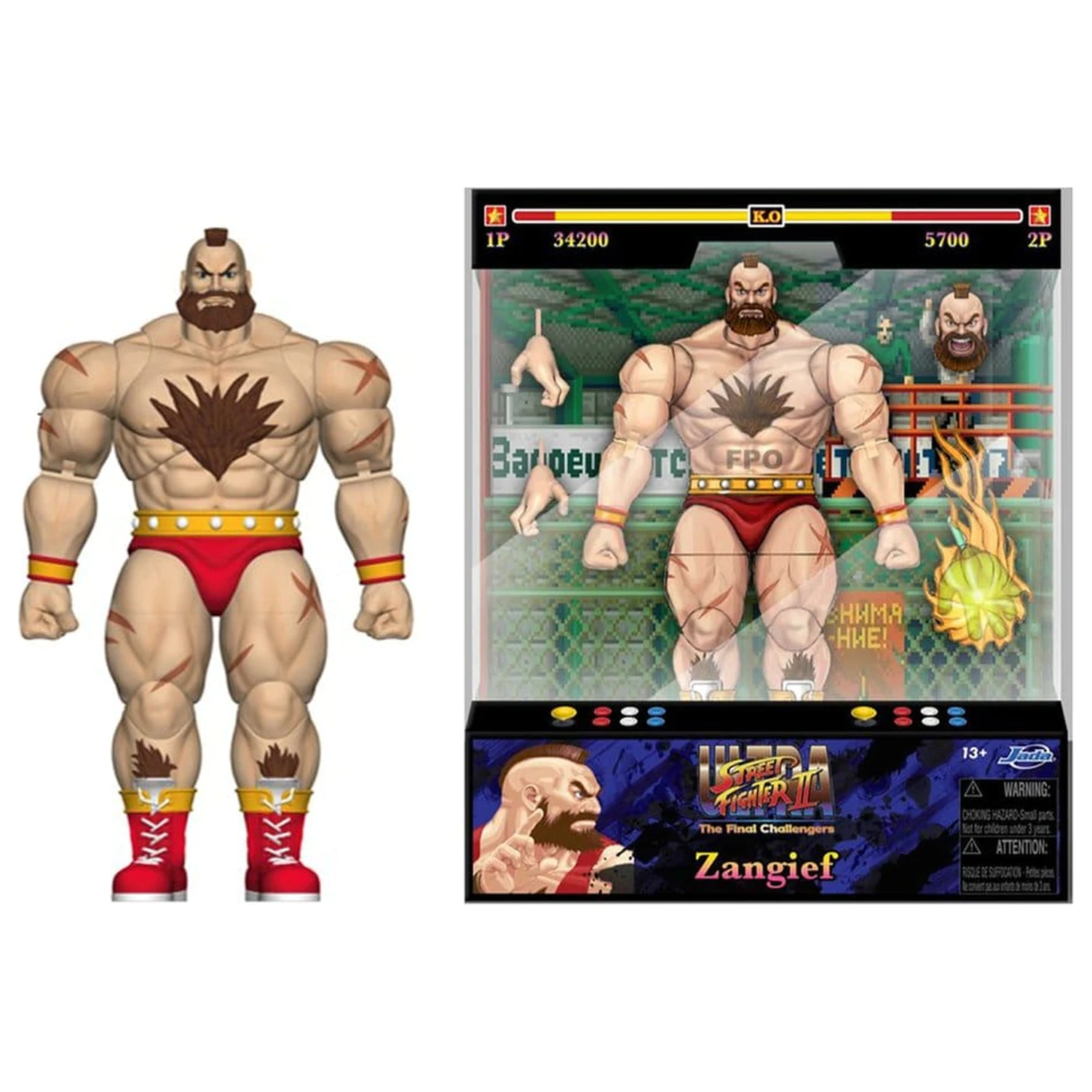 Ultra Street Fighter II: The Final Challengers Action Figure 1/12 Zangief 18 cm poza produsului