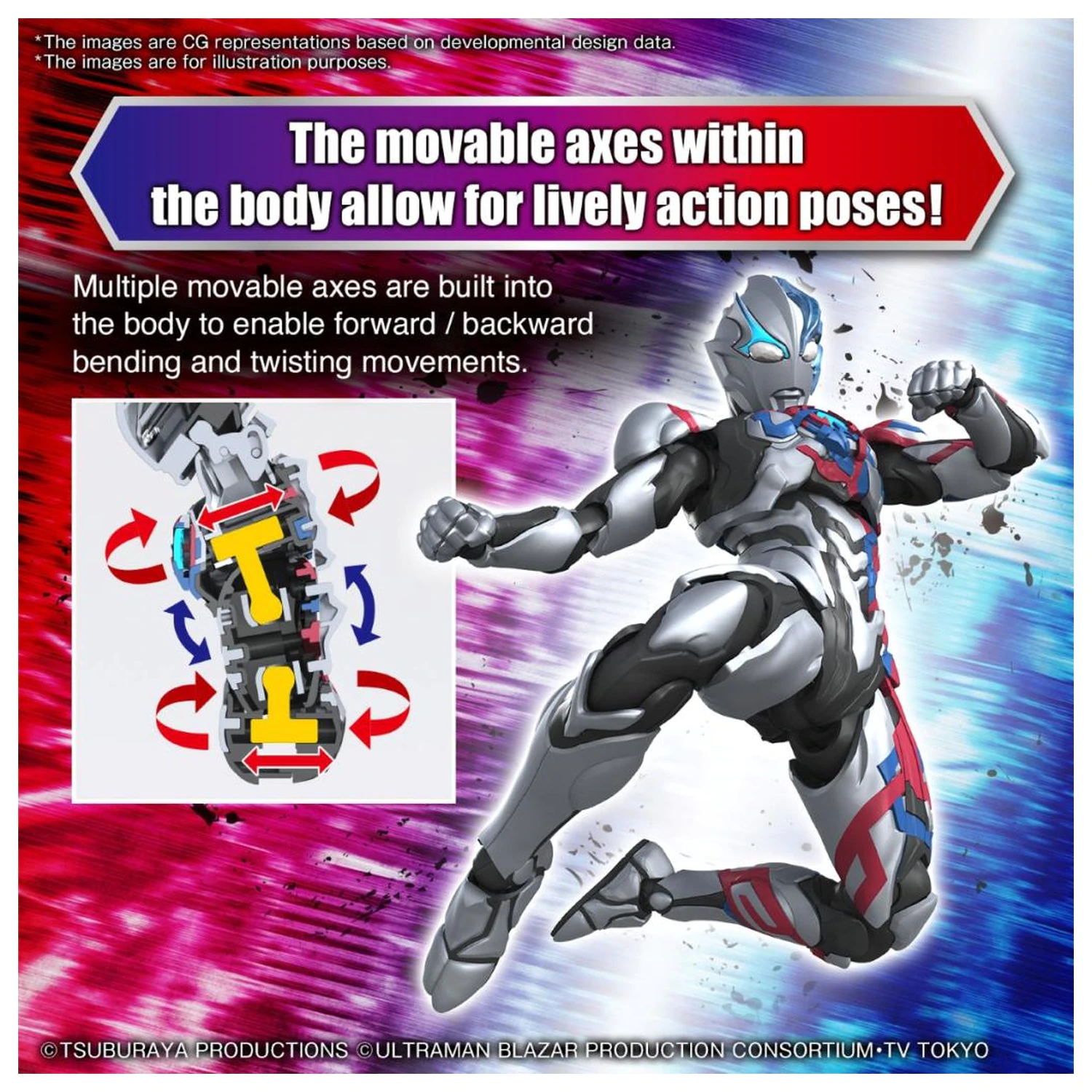 Ultraman Figura-Rise Standard Ultraman Blazar Kit model poza produsului