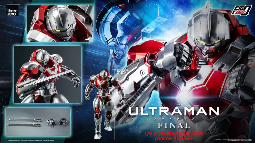 Figurină de acțiune Ultraman Final FigZero 1/6 Ultraman Suit Jack Versiune Anime 35 cm poza produsului