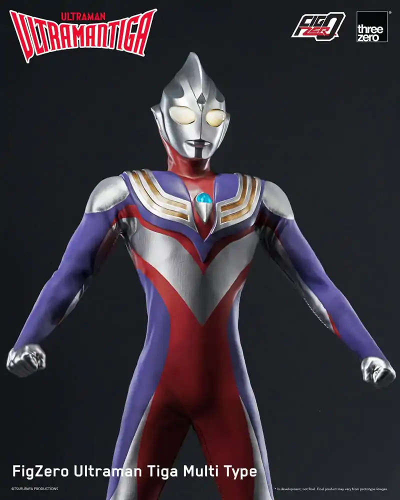 Figurină de acțiune Ultraman Tiga FigZero 1/6 Ultraman Tiga Multi Type 32 cm poza produsului