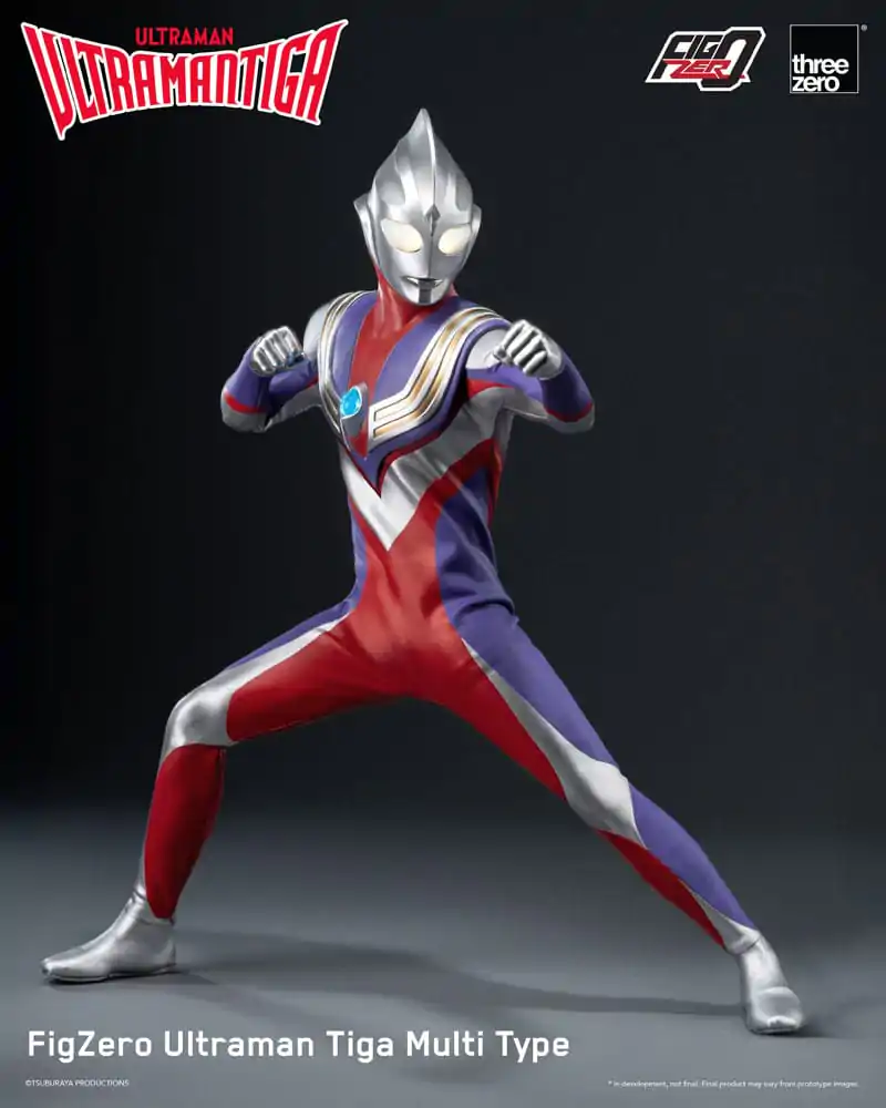 Figurină de acțiune Ultraman Tiga FigZero 1/6 Ultraman Tiga Multi Type 32 cm poza produsului