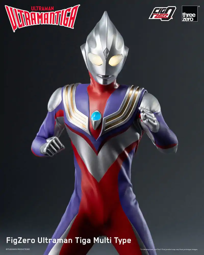 Figurină de acțiune Ultraman Tiga FigZero 1/6 Ultraman Tiga Multi Type 32 cm poza produsului
