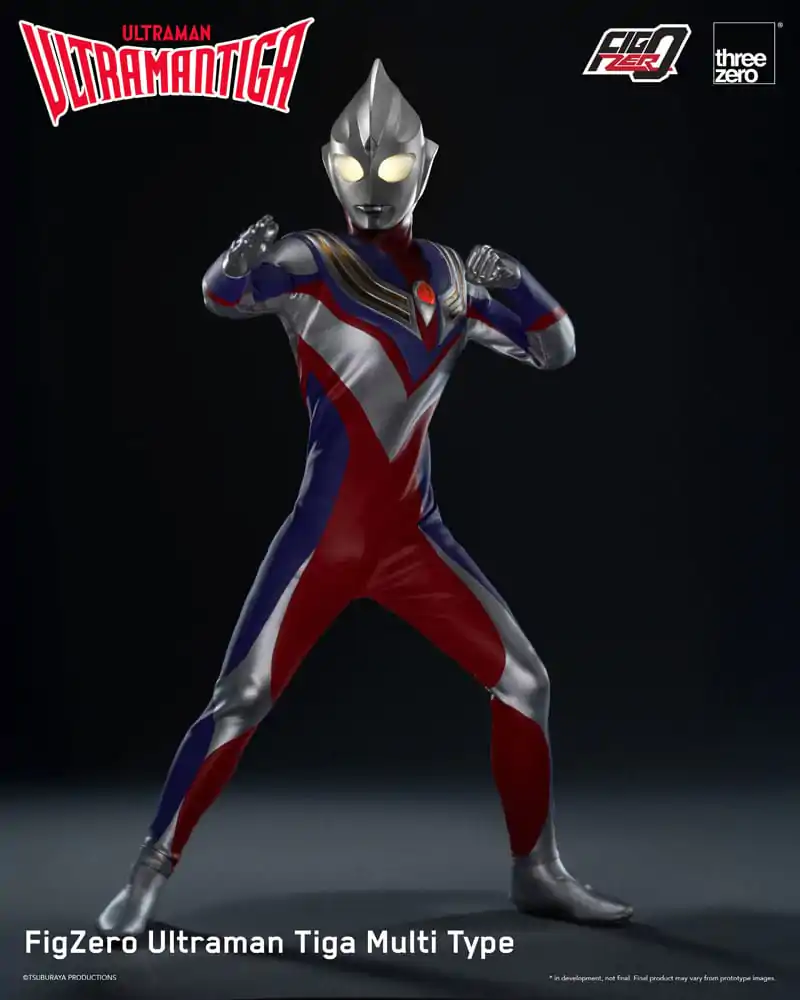 Figurină de acțiune Ultraman Tiga FigZero 1/6 Ultraman Tiga Multi Type 32 cm poza produsului