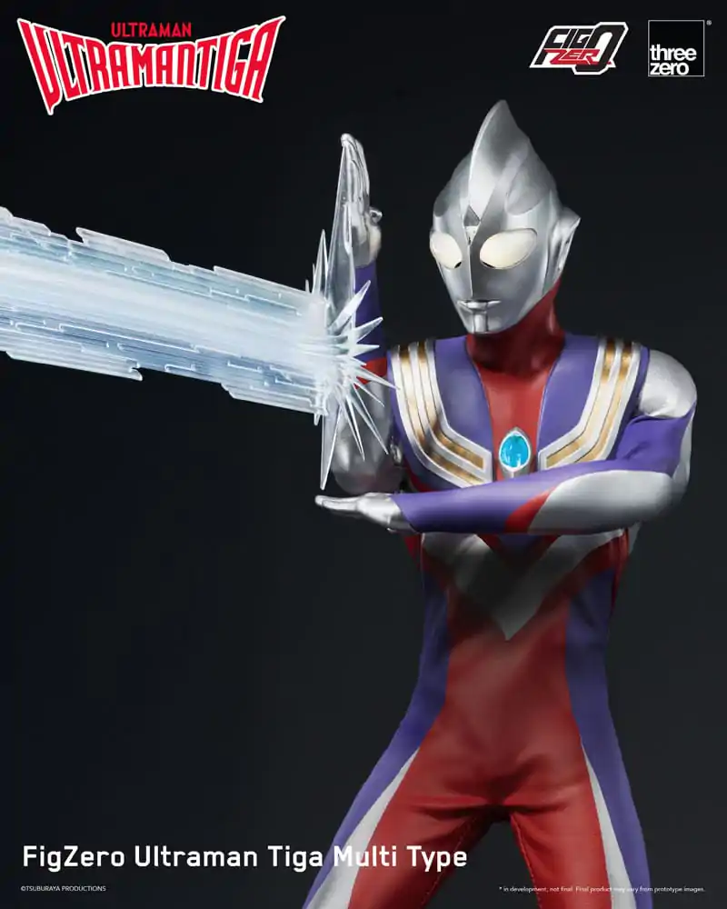 Figurină de acțiune Ultraman Tiga FigZero 1/6 Ultraman Tiga Multi Type 32 cm poza produsului