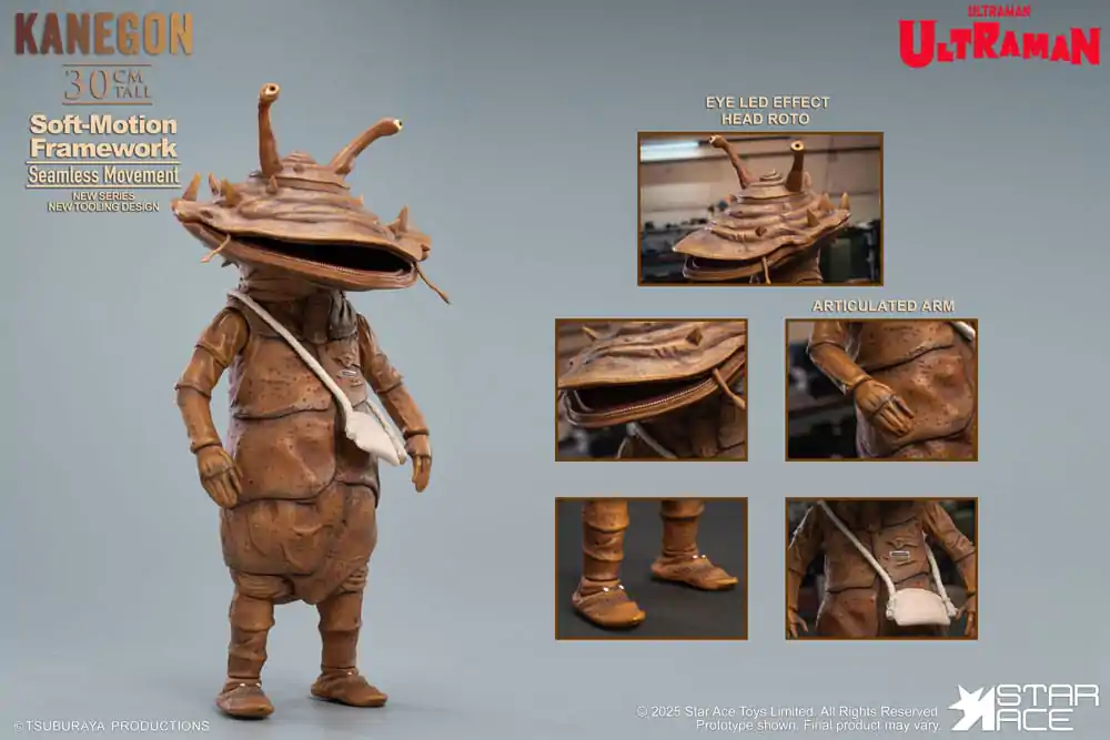 Ultraman Ultra-Kaiju Soft Vinyl Statuie Kanegon Editie Speciala 30 cm poza produsului