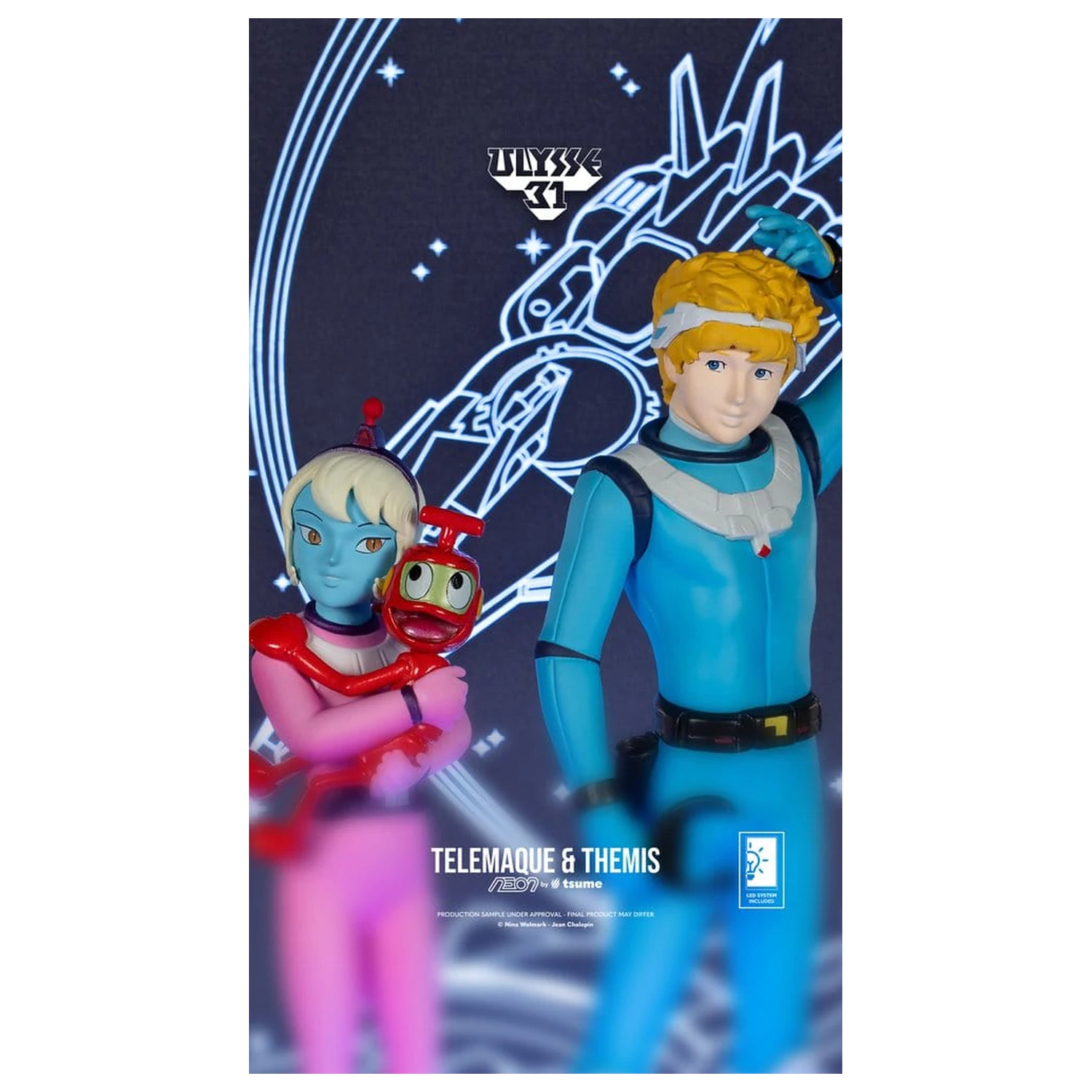 Ulysse 31 Neon Figure 1/9 Telemachus & Themis 20 cm figurina poza produsului