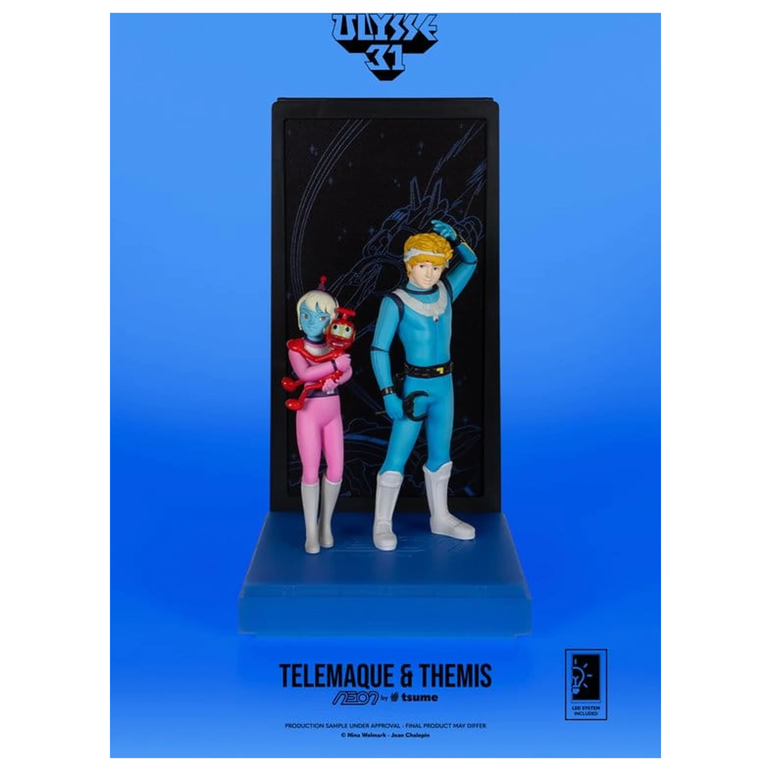 Ulysse 31 Neon Figure 1/9 Telemachus & Themis 20 cm figurina poza produsului