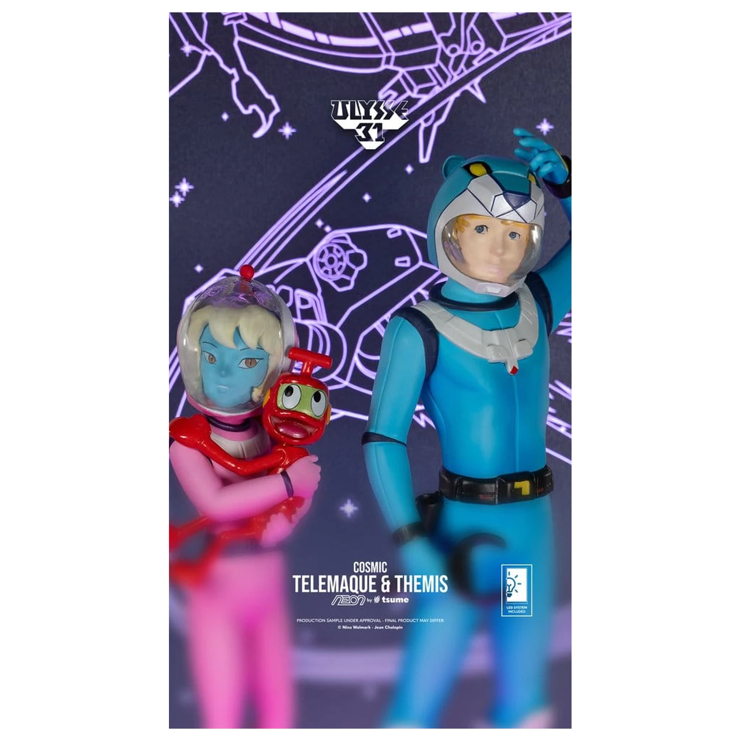 Ulysse 31 Figurina Neon 1/9 Telemachus & Themis Cosmic Version 20 cm poza produsului