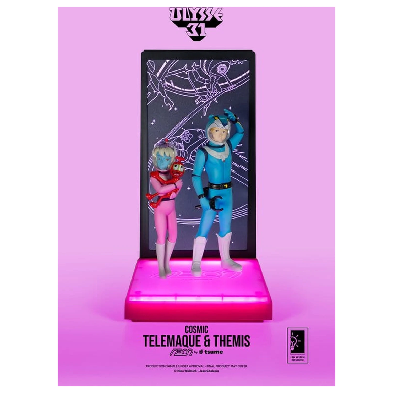 Ulysse 31 Figurina Neon 1/9 Telemachus & Themis Cosmic Version 20 cm poza produsului