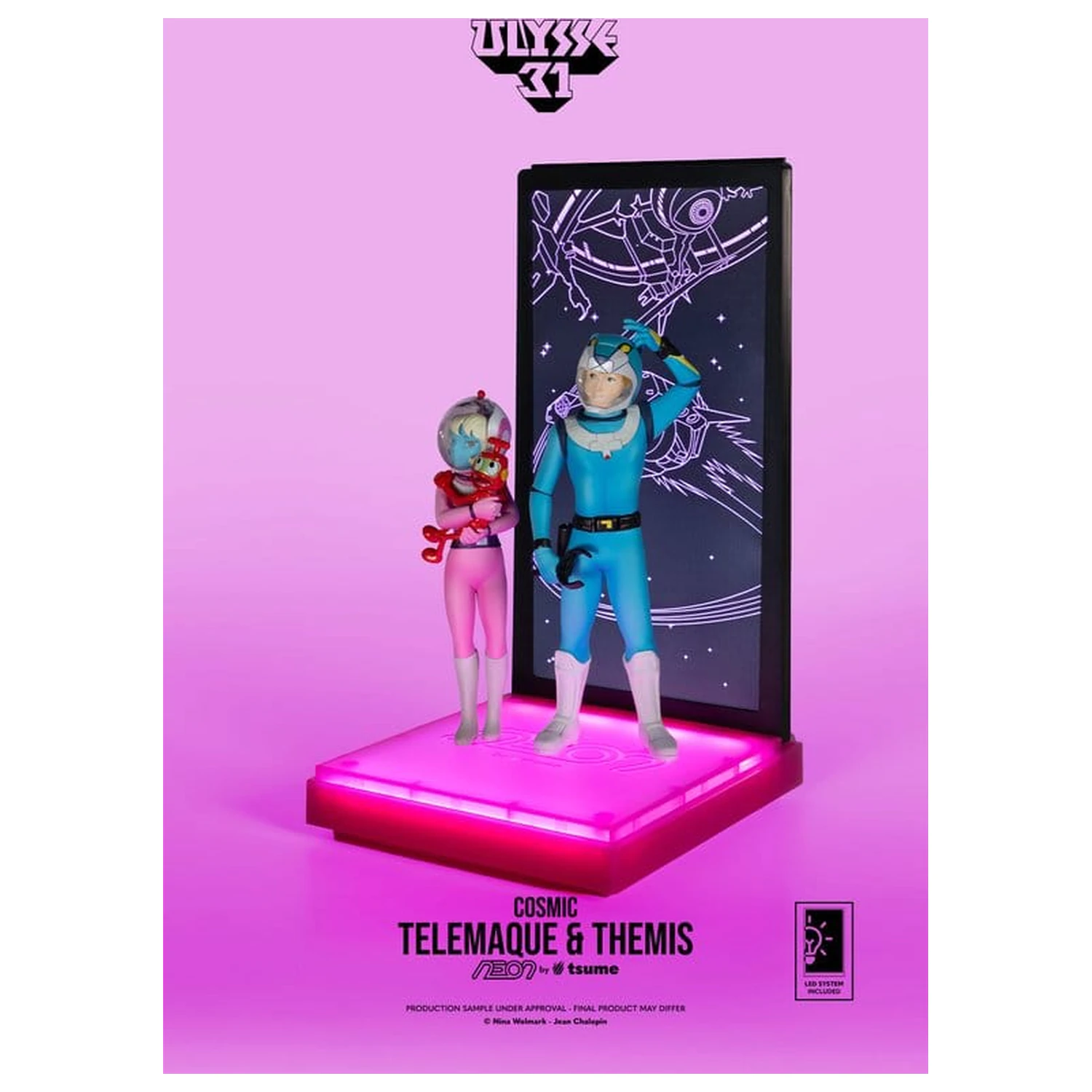 Ulysse 31 Figurina Neon 1/9 Telemachus & Themis Cosmic Version 20 cm poza produsului