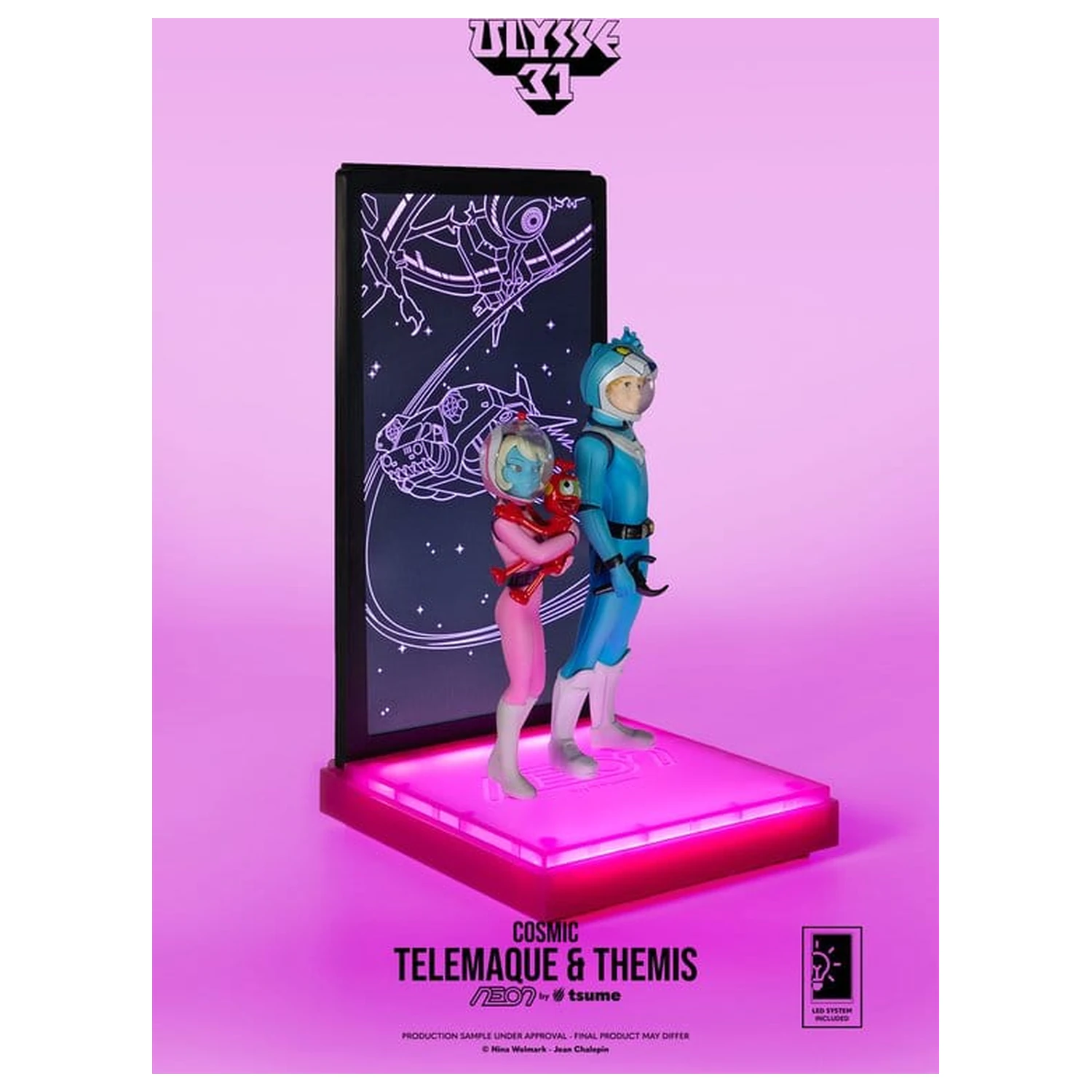 Ulysse 31 Figurina Neon 1/9 Telemachus & Themis Cosmic Version 20 cm poza produsului