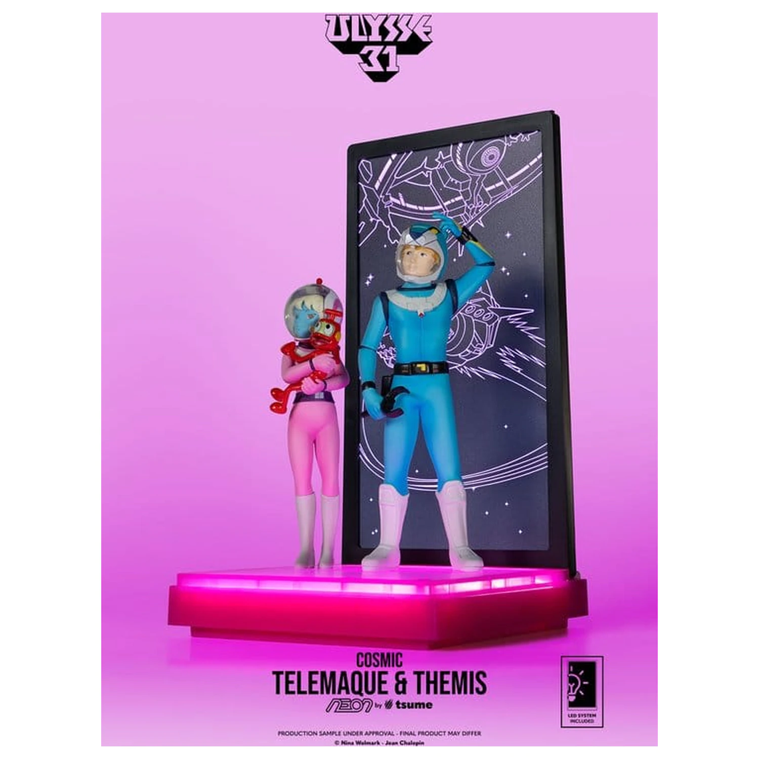 Ulysse 31 Figurina Neon 1/9 Telemachus & Themis Cosmic Version 20 cm poza produsului