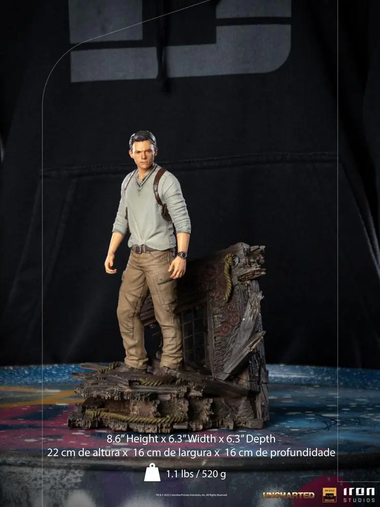 Statuie Uncharted Movie Deluxe Art Scale 1/10 Nathan Drake 22 cm poza produsului