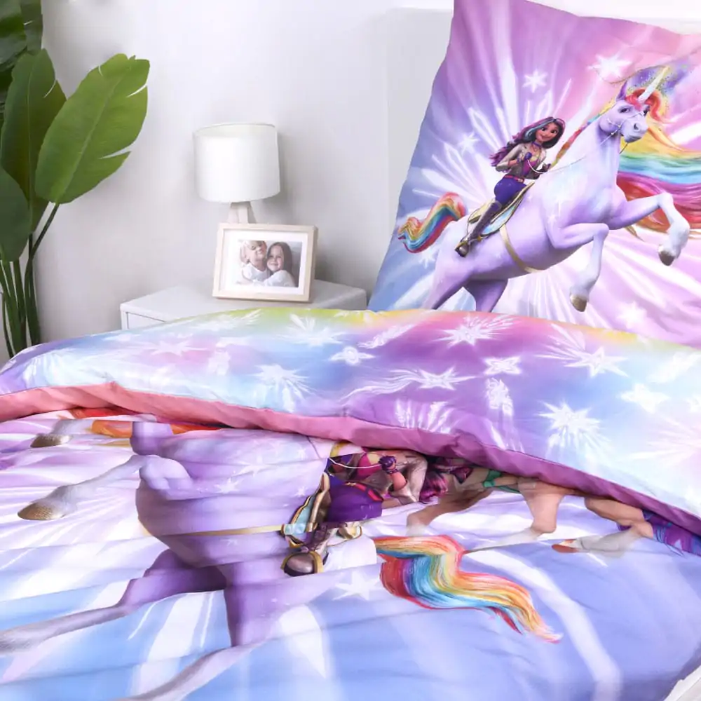 Lenjerie de pat Unicorn Academy Magic 135 x 200 cm poza produsului