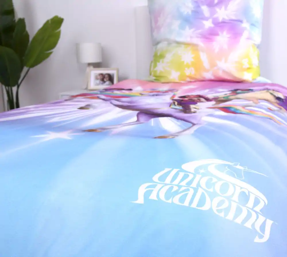 Lenjerie de pat Unicorn Academy Magic 135 x 200 cm poza produsului