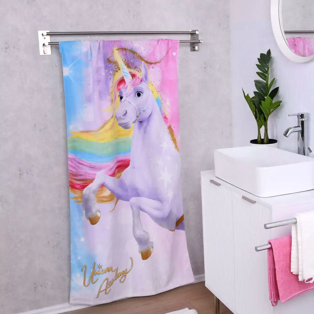 Unicorn Academy Prosop de velur Magic 75 x 150 cm poza produsului