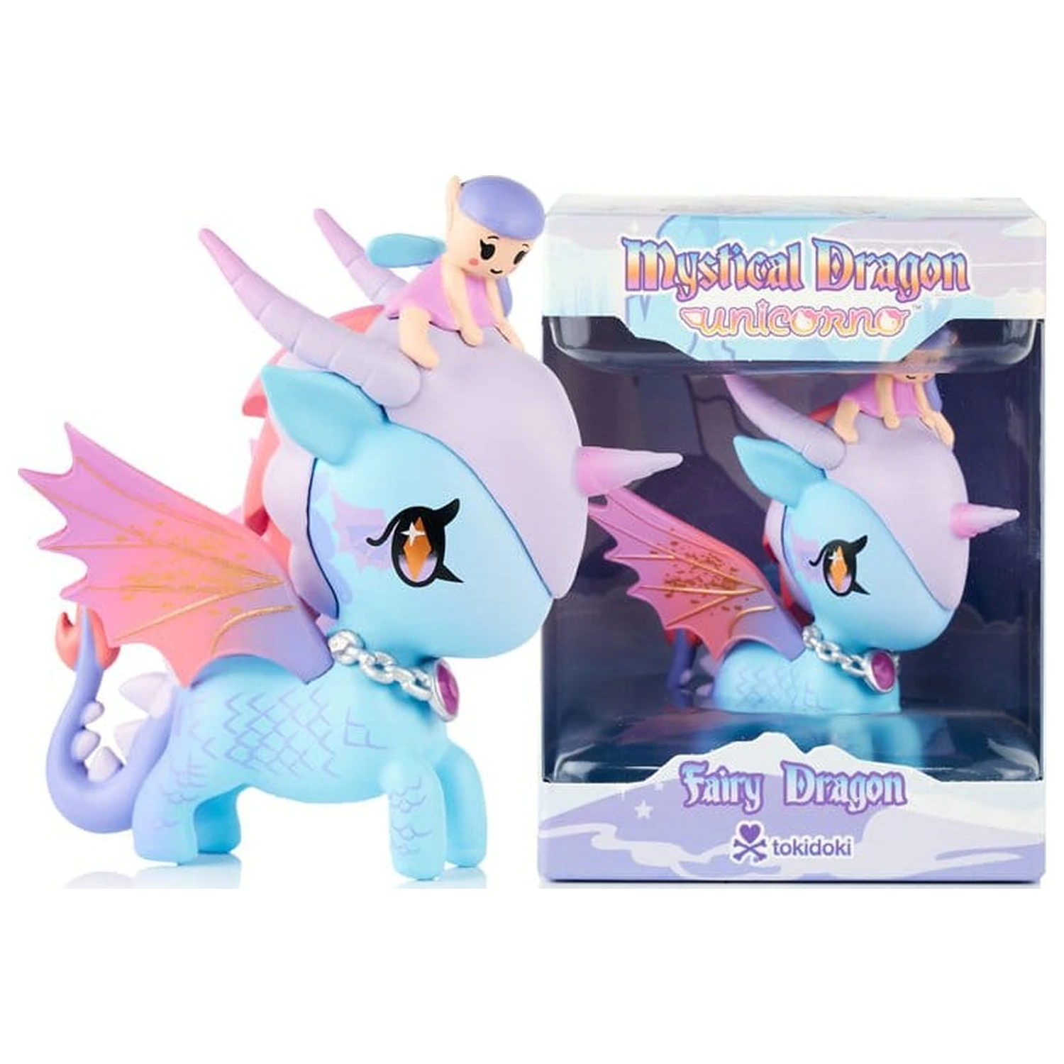 Unicorno Cutie cu fereastra Figurina Mystical Dragon Line Fairy Dragon 8 cm poza produsului