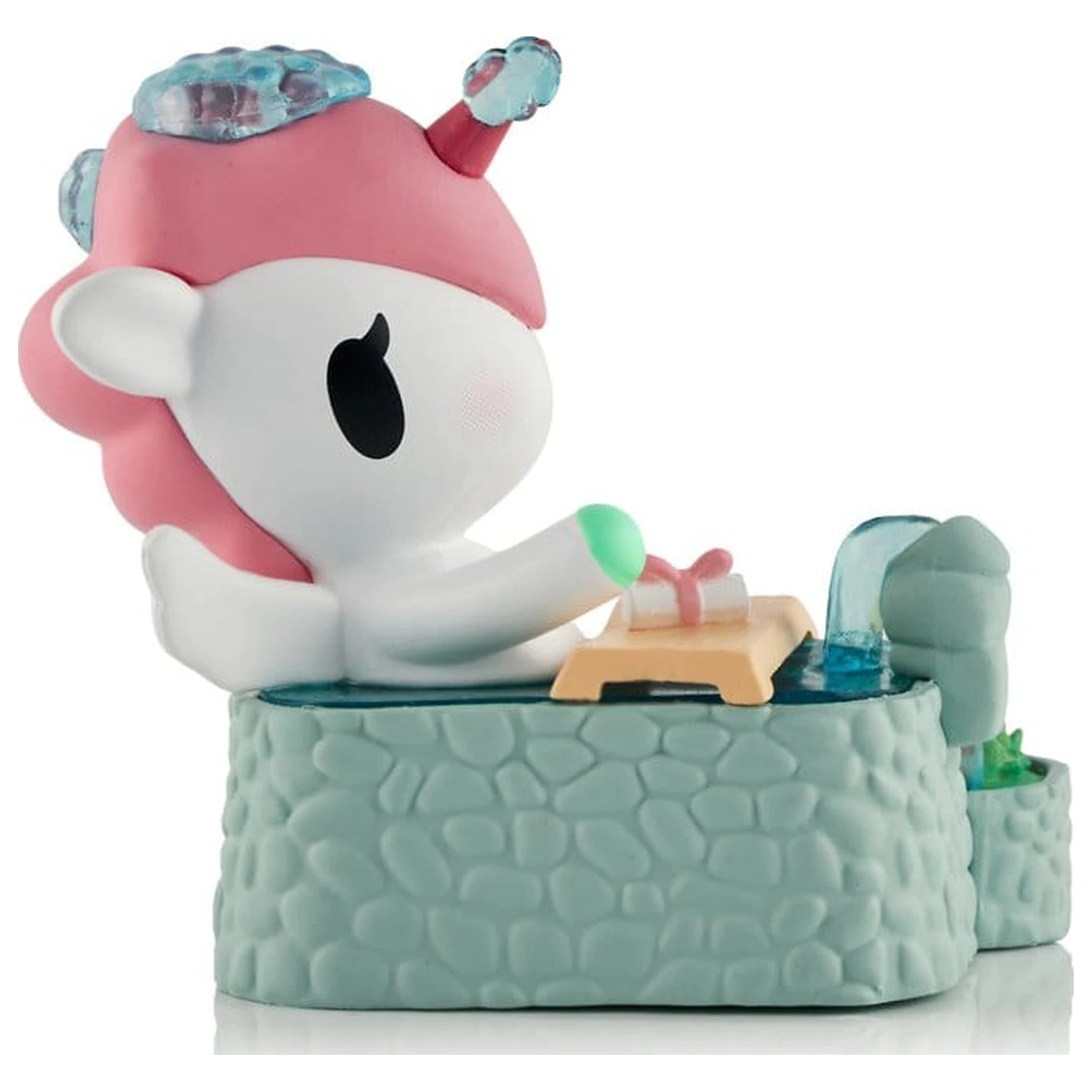 Unicorno Window Box Figurină Spa Day Hot Springs Oasis 7 cm poza produsului