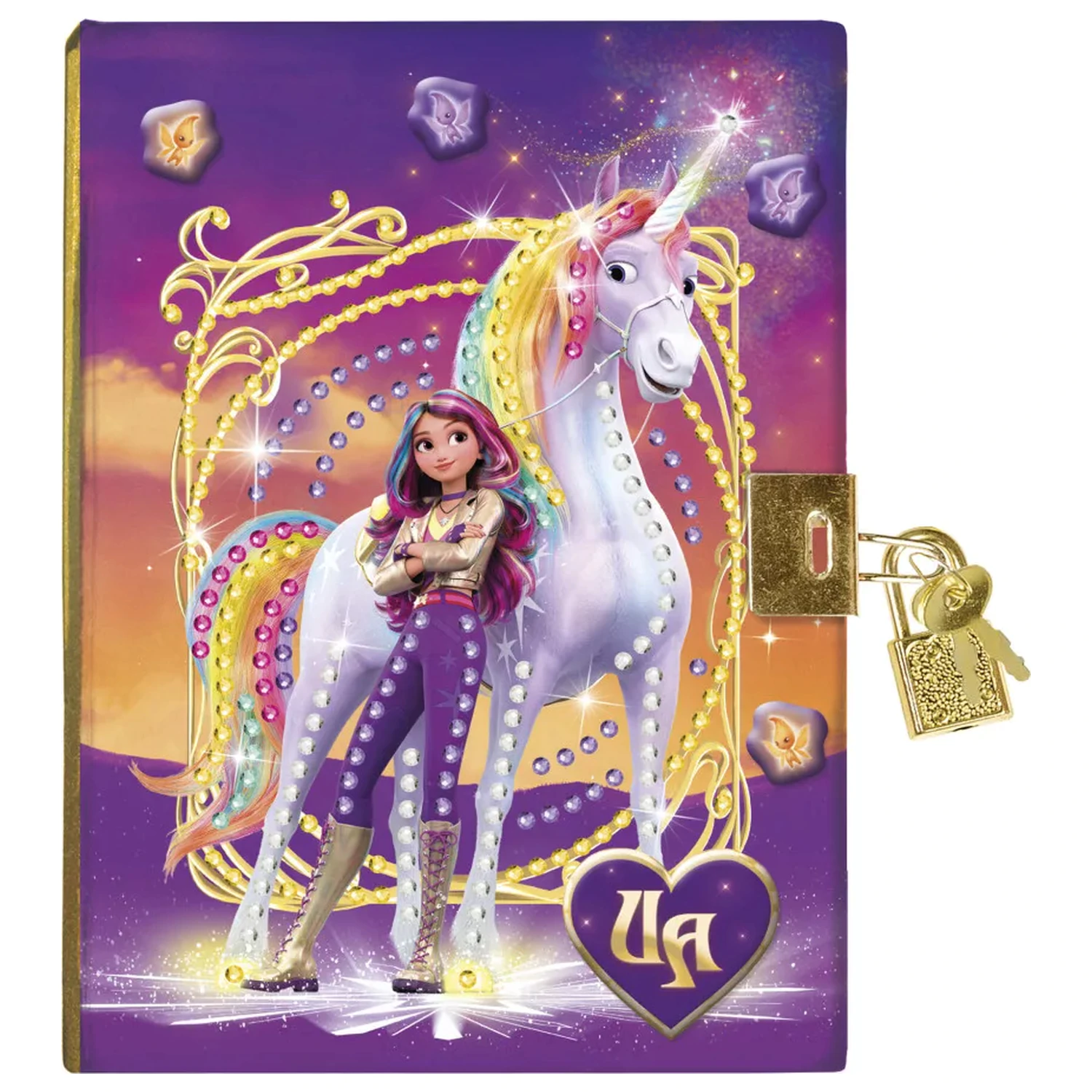 Unicorn Academy Friends Diamond Dotz jurnal cu lacat poza produsului