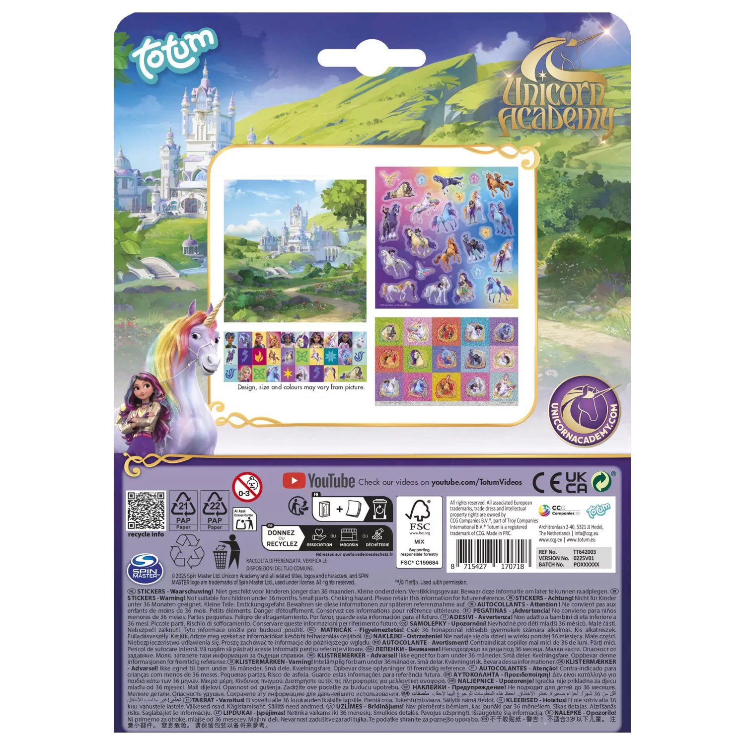 Unicorn Academy Friends Set autocolante poza produsului