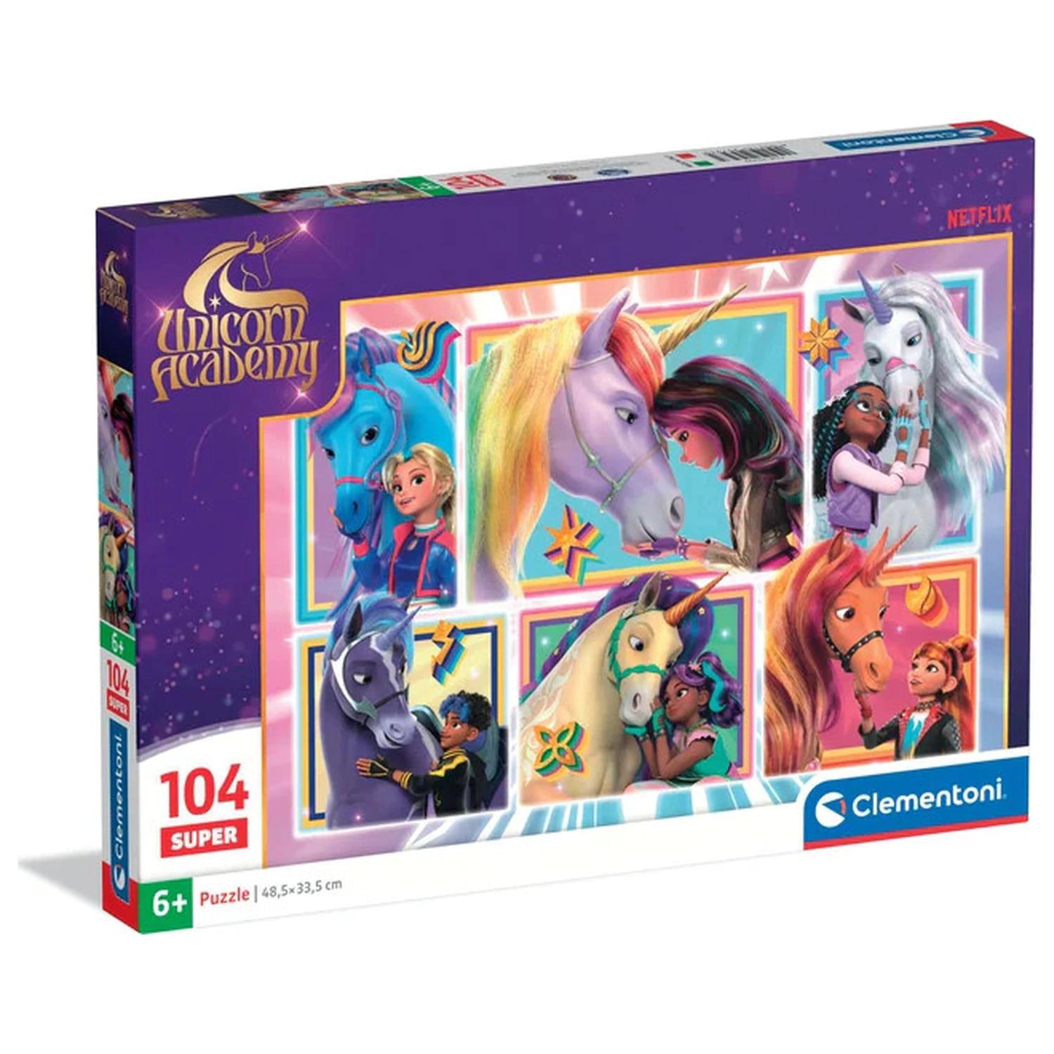 Unicorn Academy Friendship super puzzle de 104 piese poza produsului
