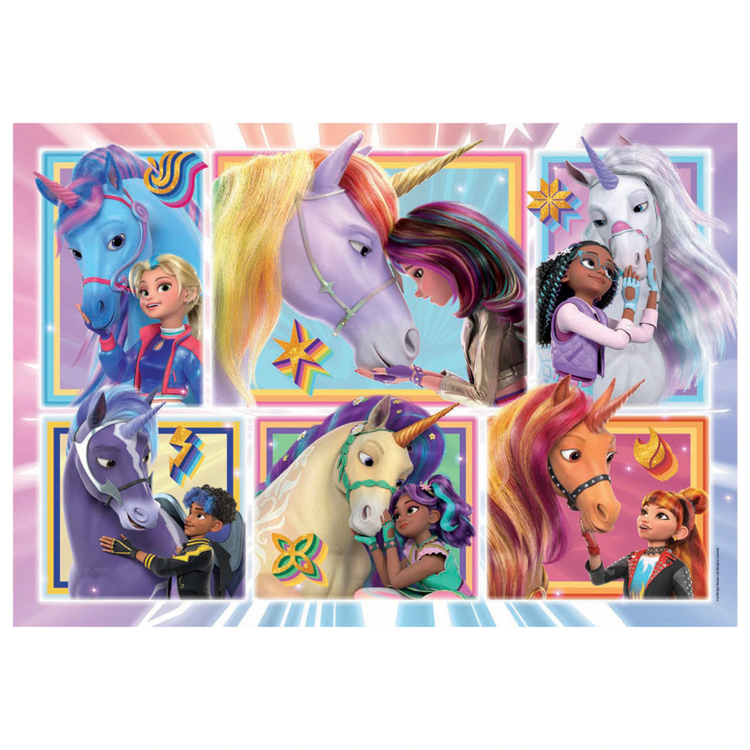 Unicorn Academy Friendship super puzzle de 104 piese poza produsului