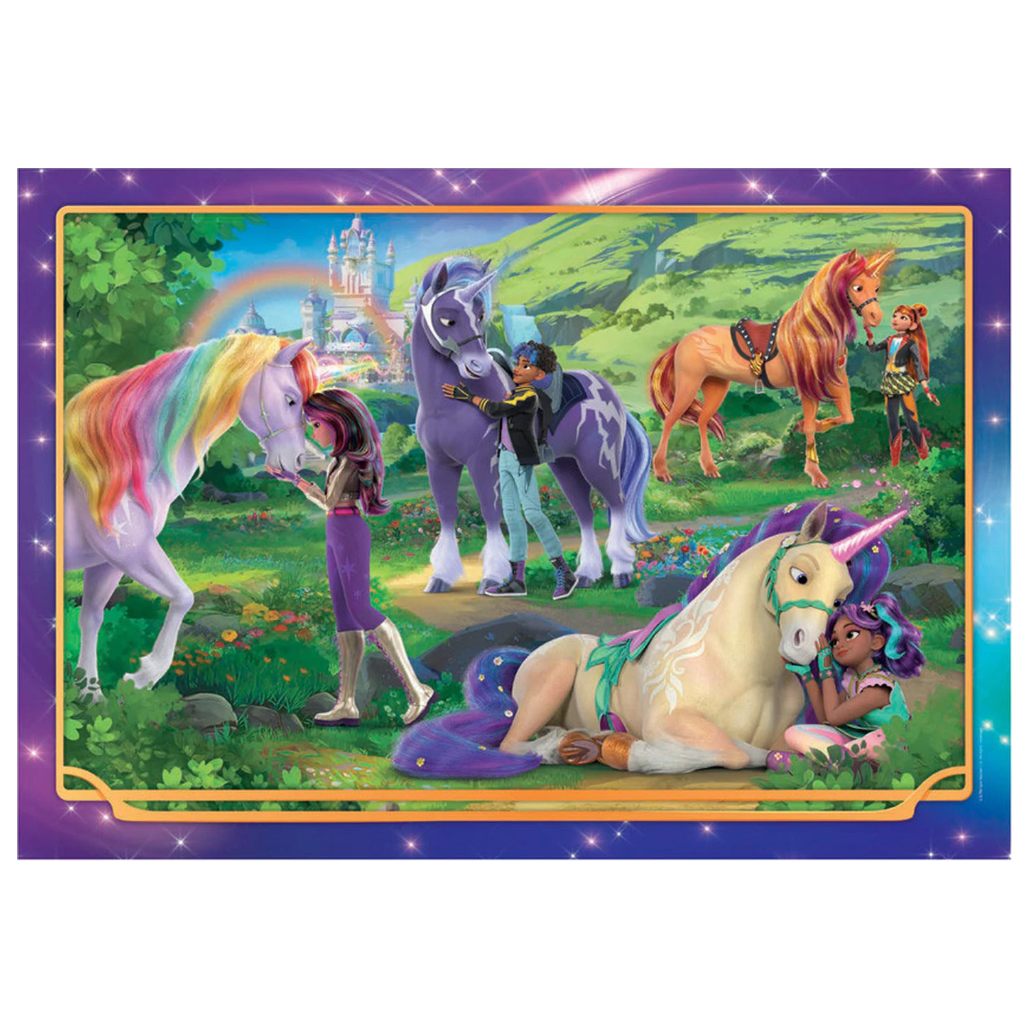 Unicorn Academy Meadow puzzle din 104 piese poza produsului