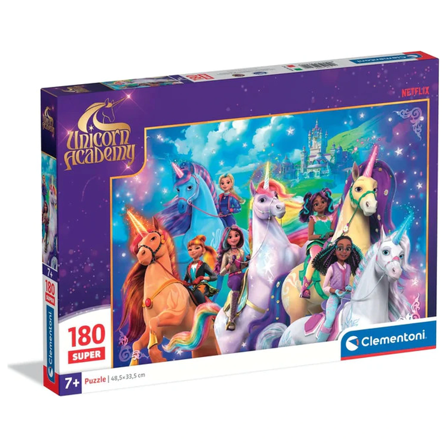 Unicorn Academy Rainbow Valley puzzle din 180 de piese poza produsului