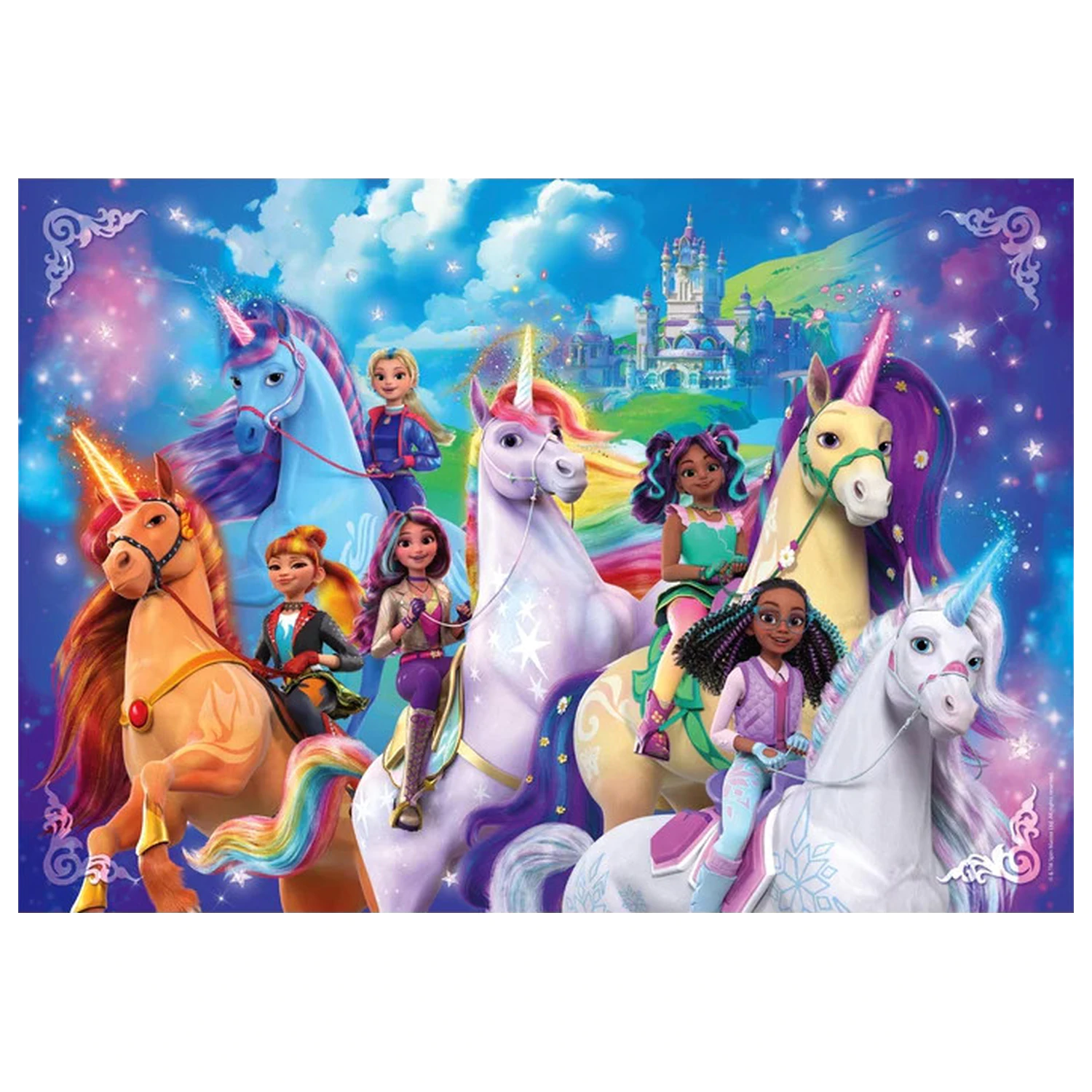 Unicorn Academy Rainbow Valley puzzle din 180 de piese poza produsului